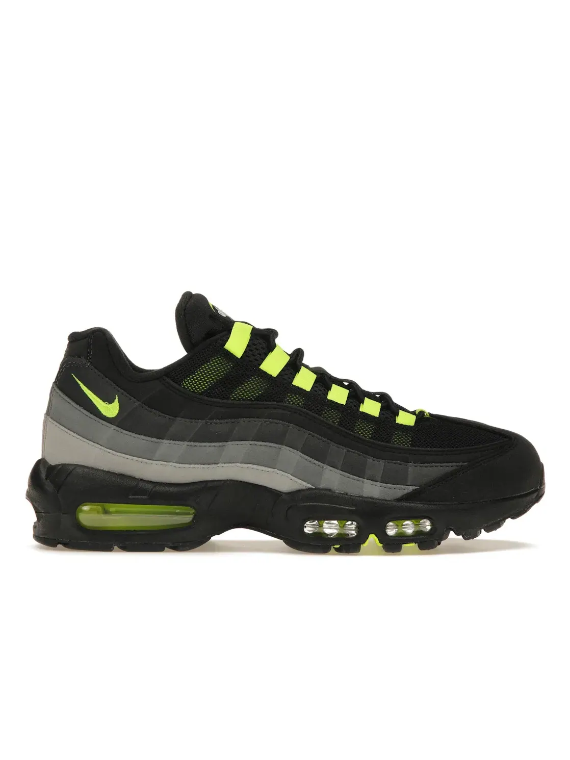 Мужские кроссовки Lifestyle с сетчатым верхом Nike Air Max 95 — изображение 1 из 4, черный/--серый