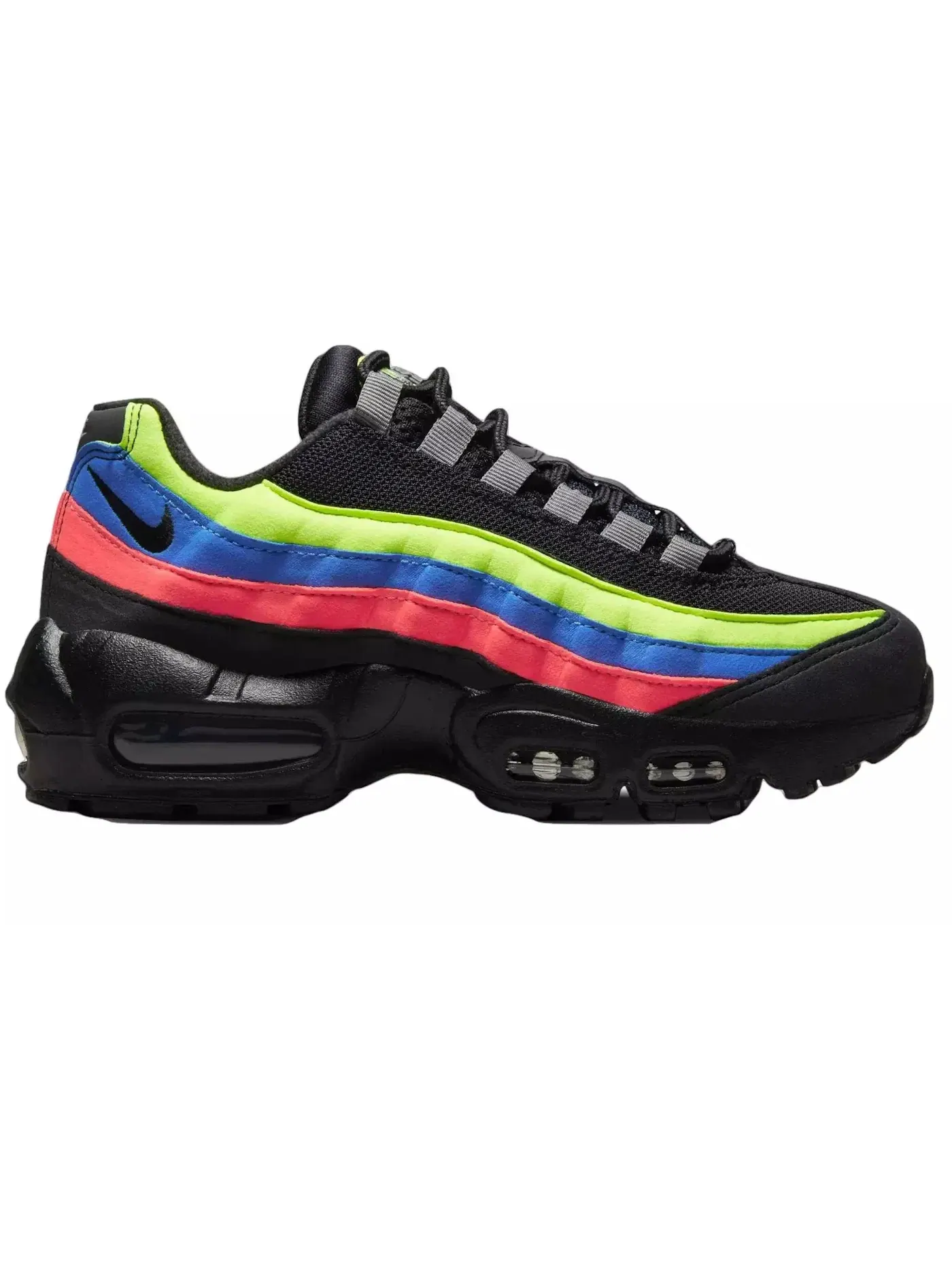 Детские кроссовки Lifestyle с амортизацией Nike Air Max 95 — изображение 1 из 1, черный//синий/черный