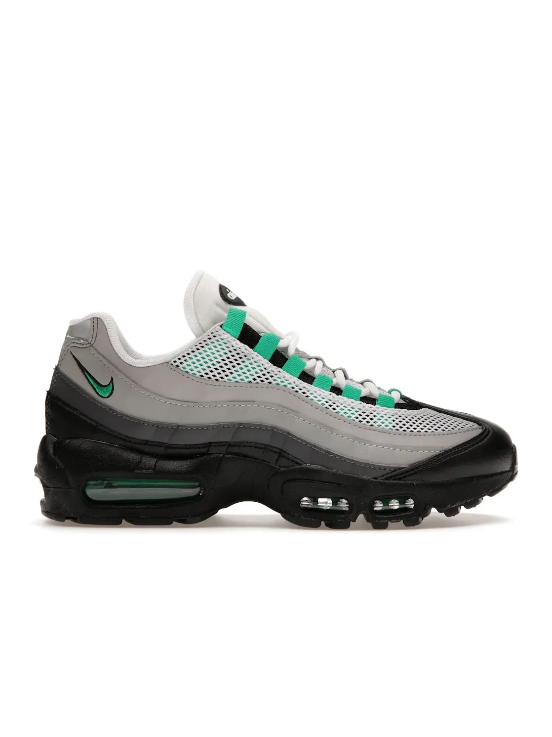 Женские кроссовки с низким профилем Nike Air Max 95 — изображение 1 из 4, черный/зеленый-серый
