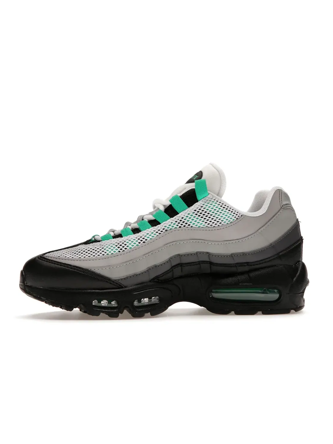 Женские кроссовки с низким профилем Nike Air Max 95 — изображение 3 из 4, черный/зеленый-серый