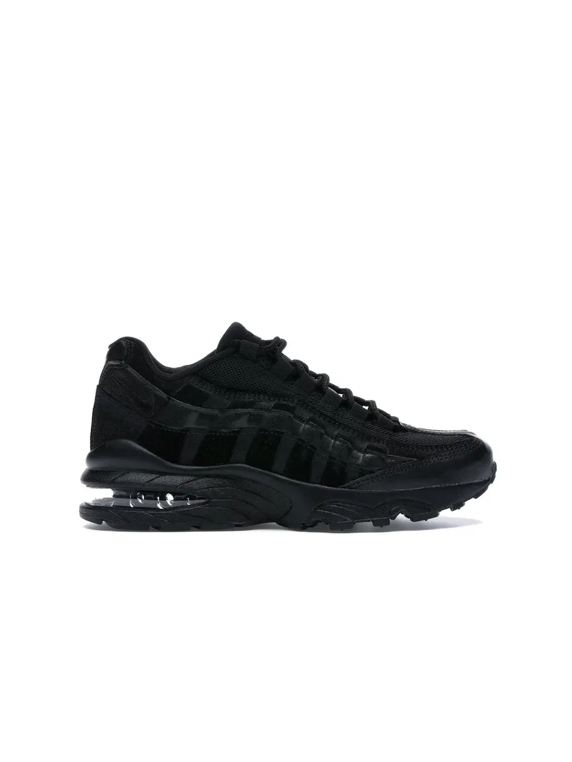 Детские кроссовки Lifestyle с замшевым верхом Nike Air Max 95 — изображение 1 из 4, черный/черный-черный