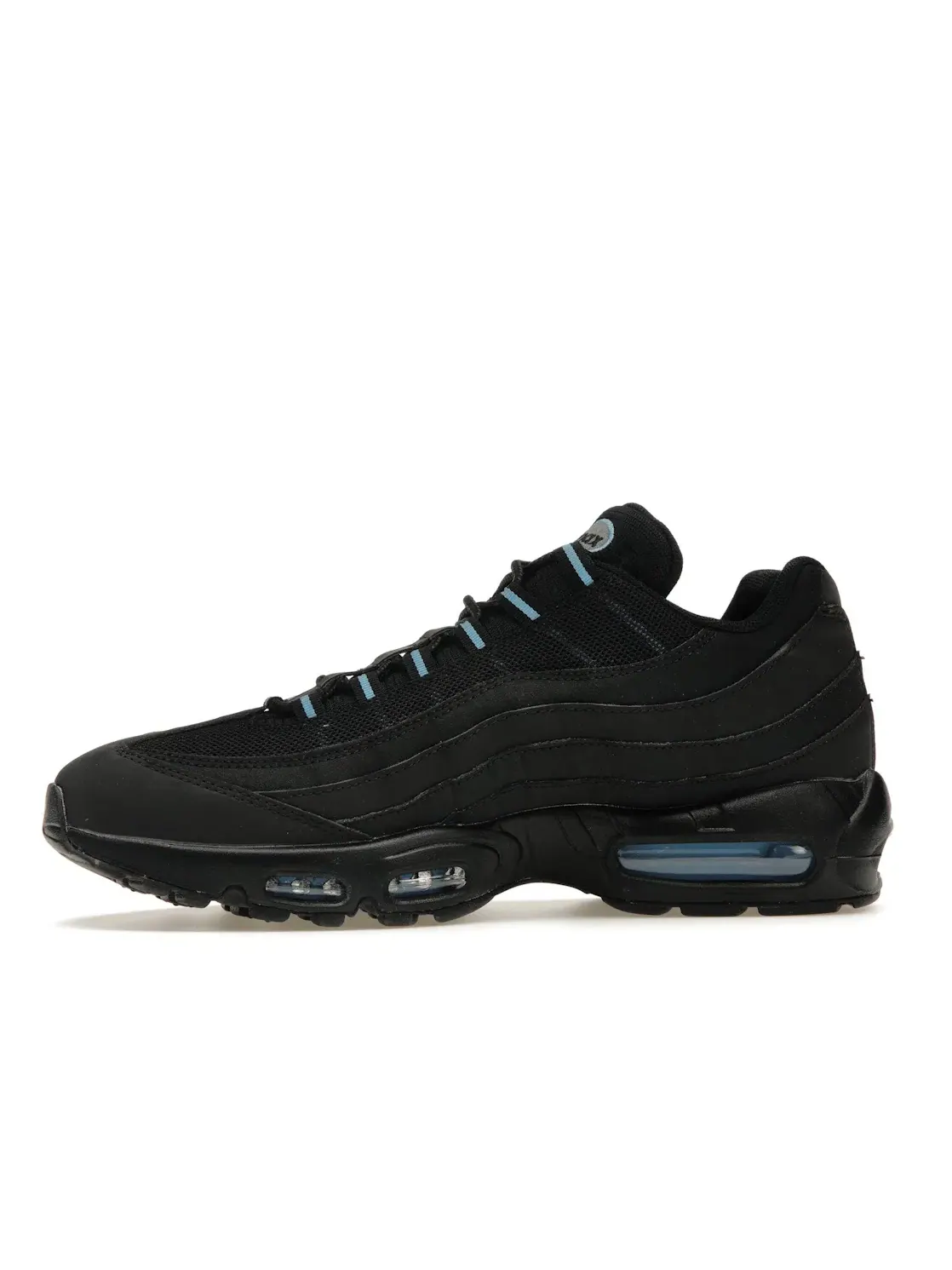 Мужские кроссовки Lifestyle с дизайном в несколько слоев Nike Air Max 95 — изображение 3 из 4, черный//синий