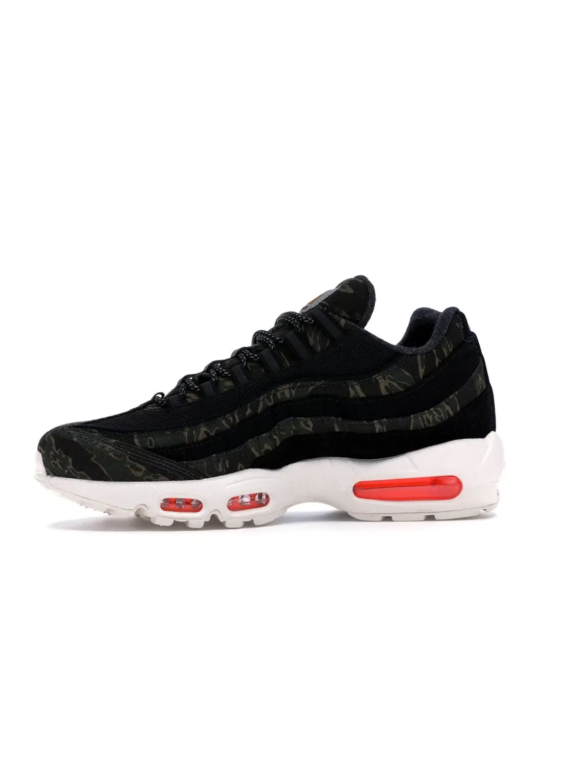 Мужские кроссовки с камуфляжным принтом Nike Air Max 95 — изображение 3 из 4, черный/оранжевый
