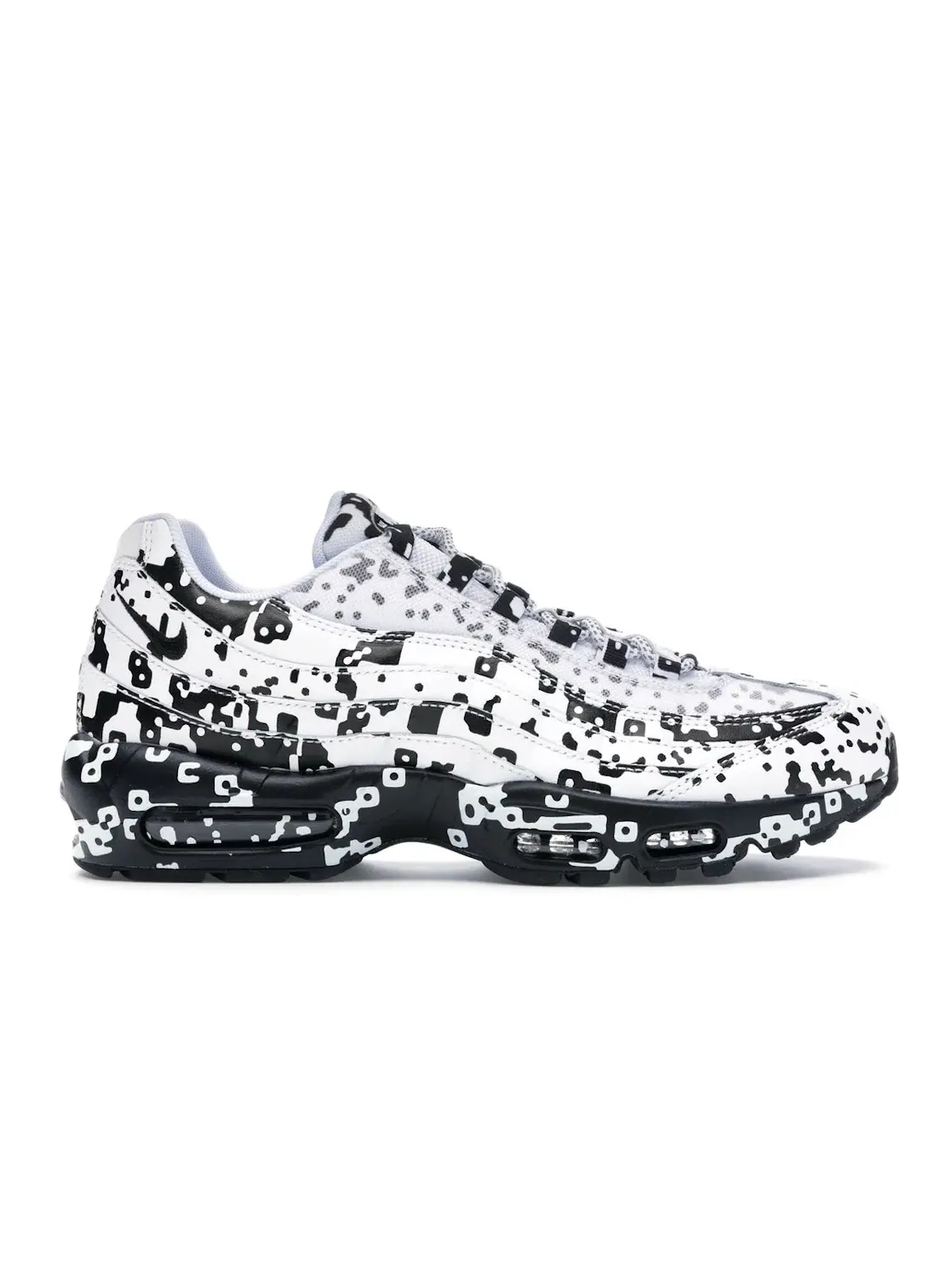 Мужские кроссовки с многоцветным верхом Nike Air Max 95 — изображение 1 из 4, белый/черный