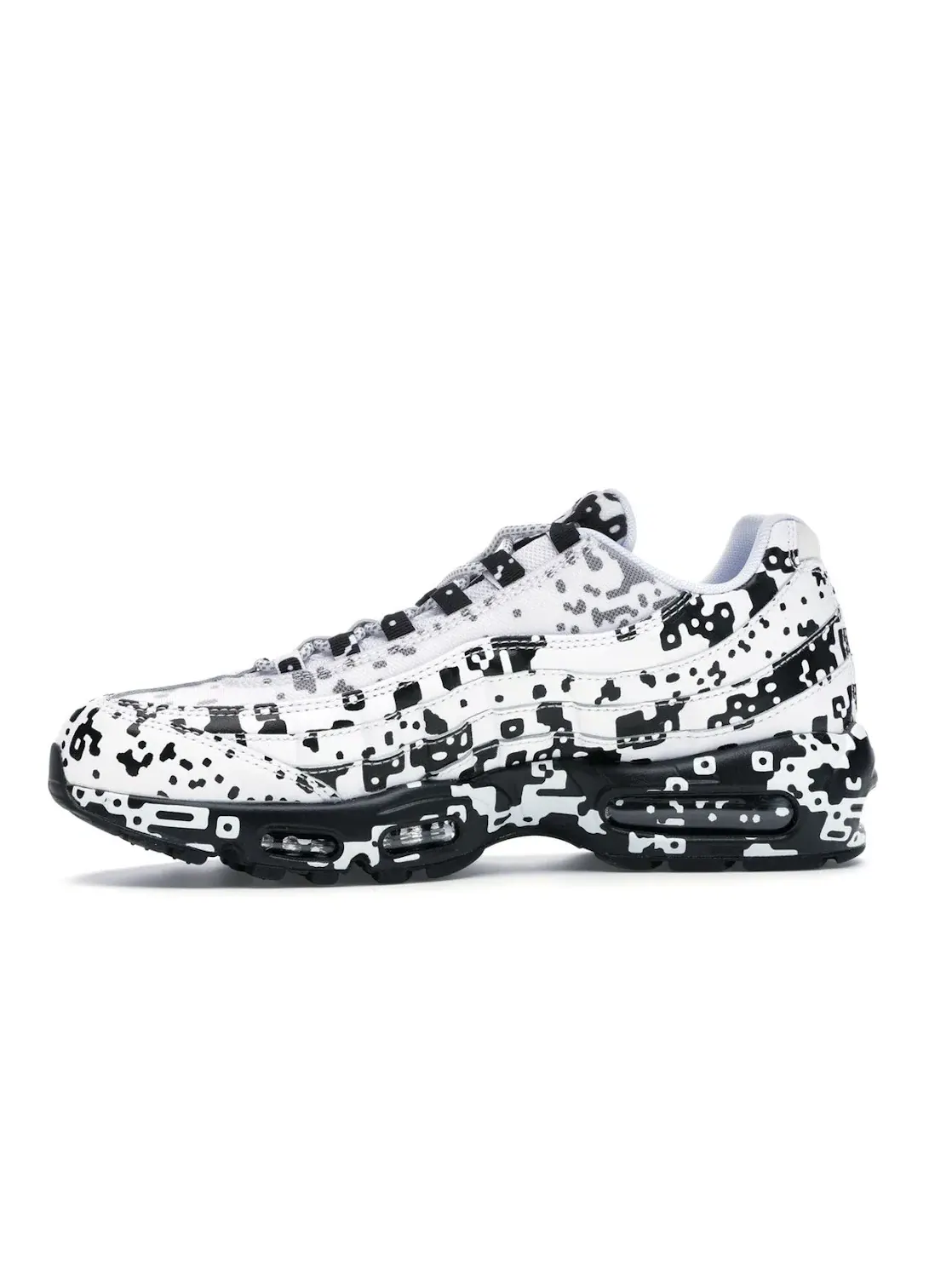 Мужские кроссовки с многоцветным верхом Nike Air Max 95 — изображение 3 из 4, белый/черный