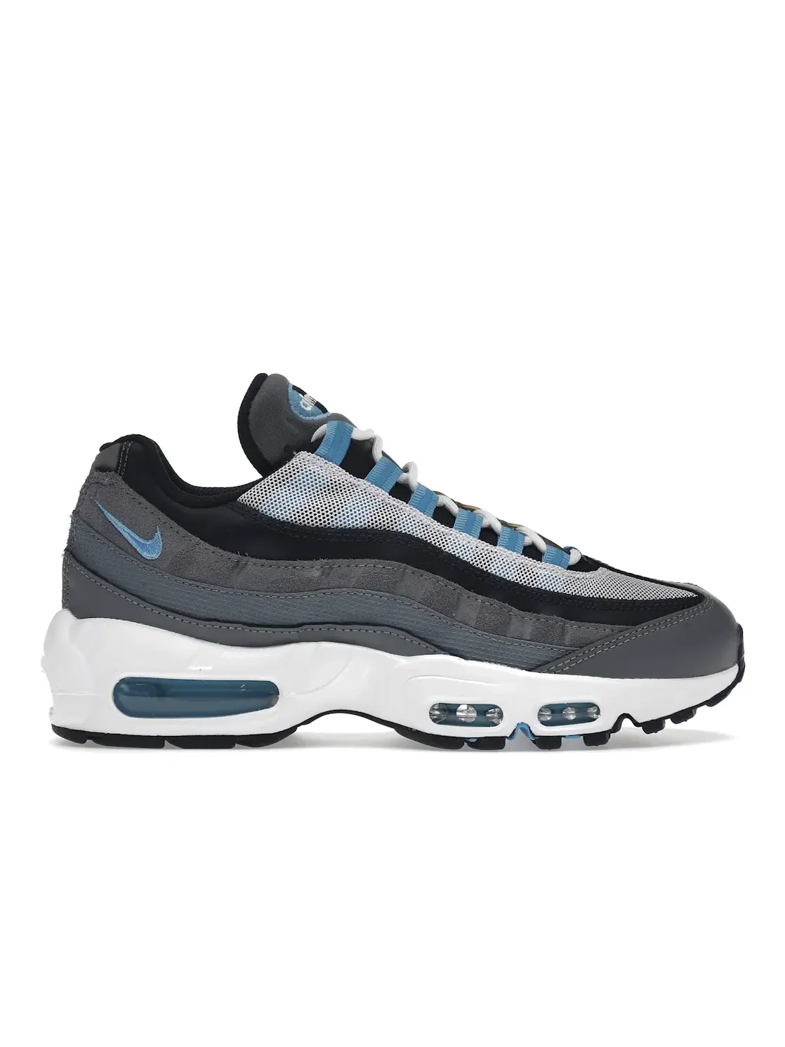 Мужские кроссовки с амортизацией Nike Air Max 95 — изображение 1 из 4, серый/синий-темный