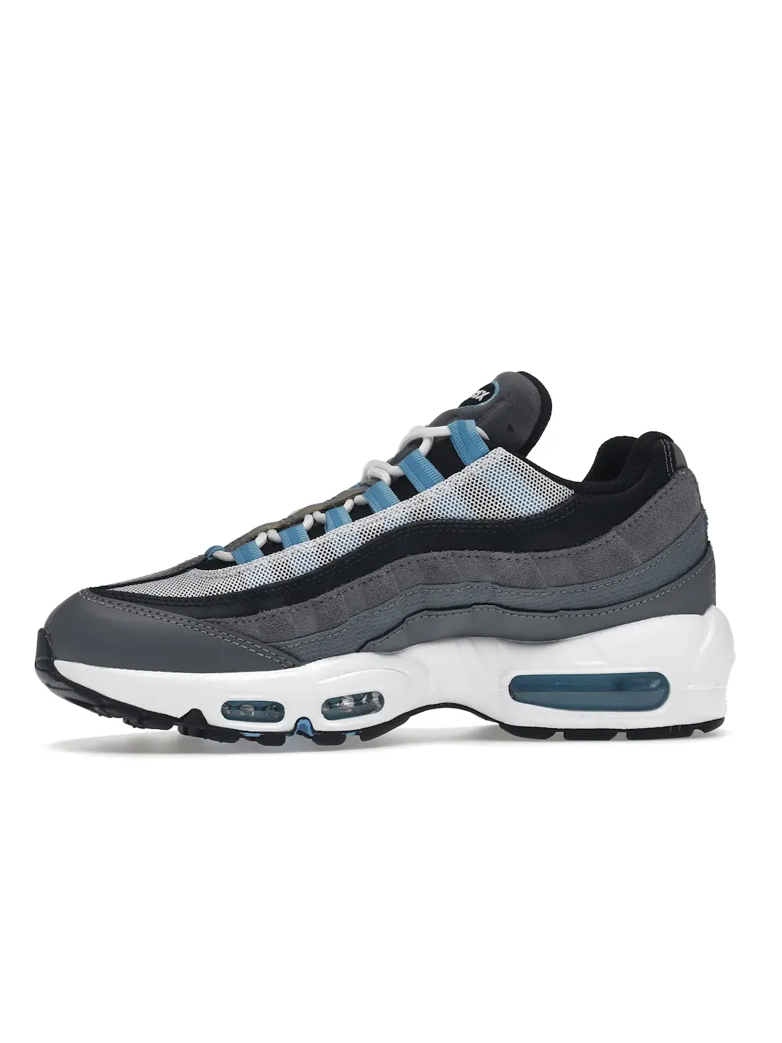 Мужские кроссовки с амортизацией Nike Air Max 95 — изображение 3 из 4, серый/синий-темный