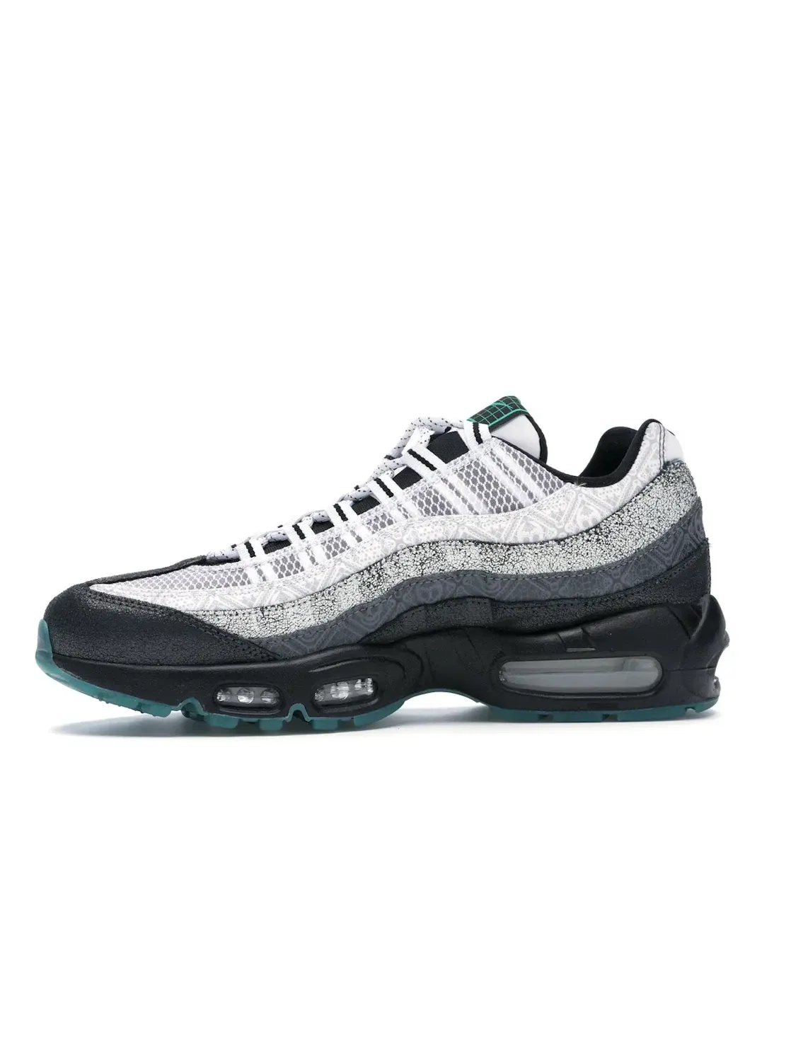Мужские кроссовки с принтом Nike Air Max 95 Nike — изображение 3 из 4, белый/черный