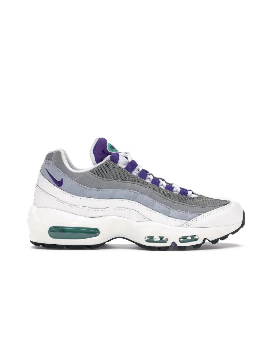Женские кроссовки Lifestyle с обновленным дизайном Nike Air Max 95 Nike — изображение 1 из 4, белый/фиолетовый-зеленый