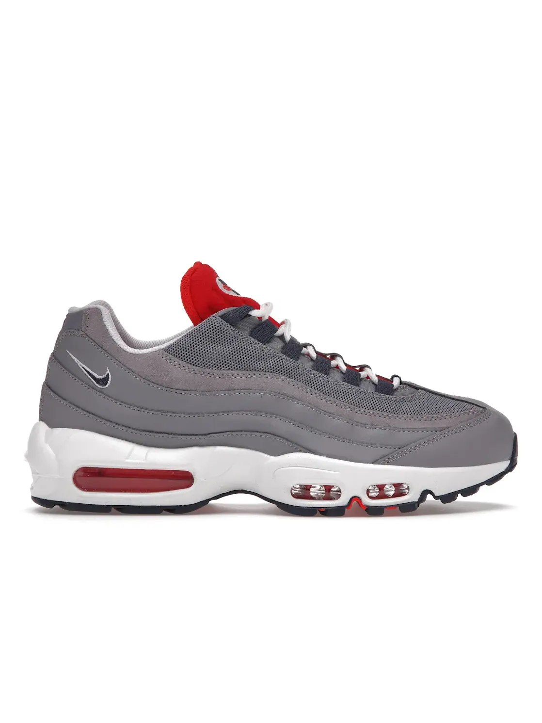 Мужские кроссовки Lifestyle Nike Air Max 95 — изображение 1 из 4, серый/темно-синий/белый