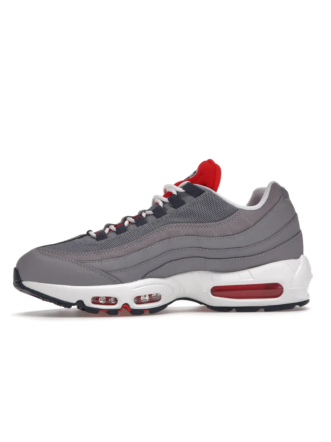 Мужские кроссовки Lifestyle Nike Air Max 95 — изображение 3 из 4, серый/темно-синий/белый