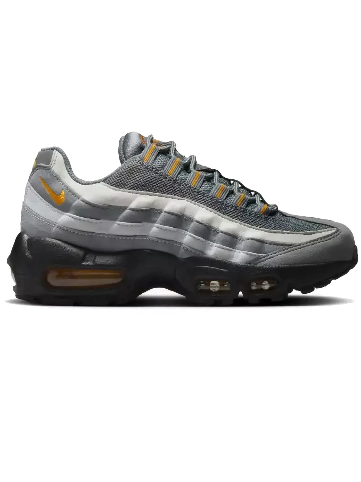Детские кроссовки Lifestyle с амортизацией Nike Air Max 95 — изображение 1 из 1, серый/оранжевый/черный