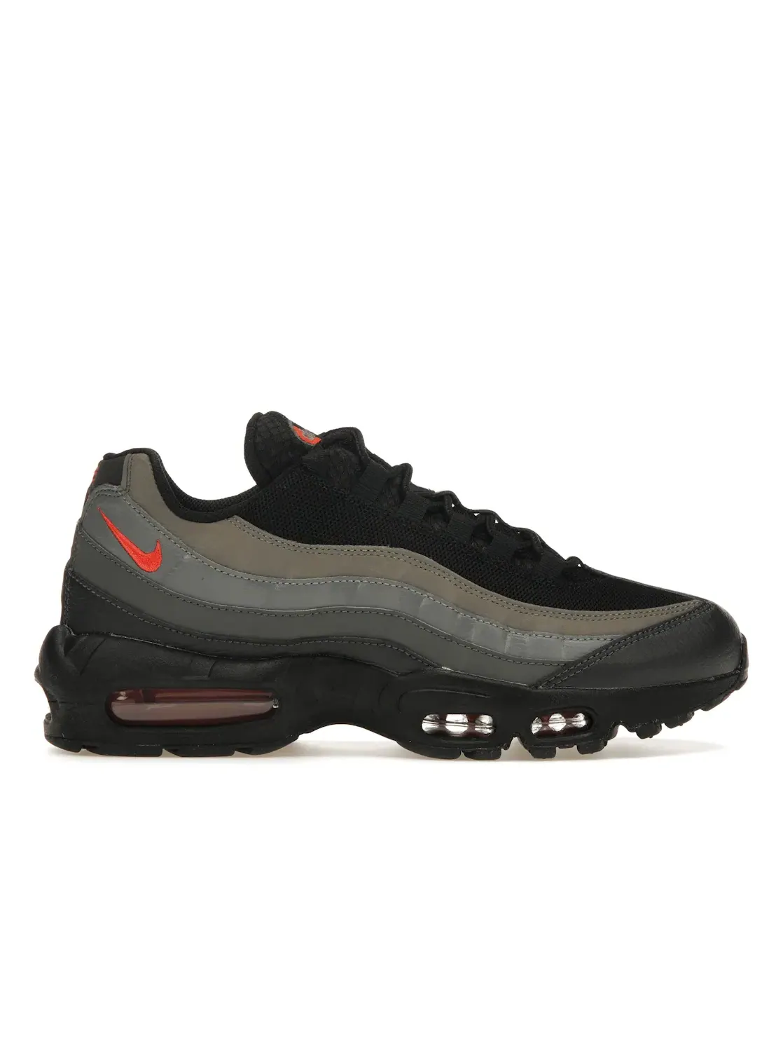 Мужские кроссовки Lifestyle с рефлективным верхом Nike Air Max 95 — изображение 1 из 4, черный/серый-оранжевый