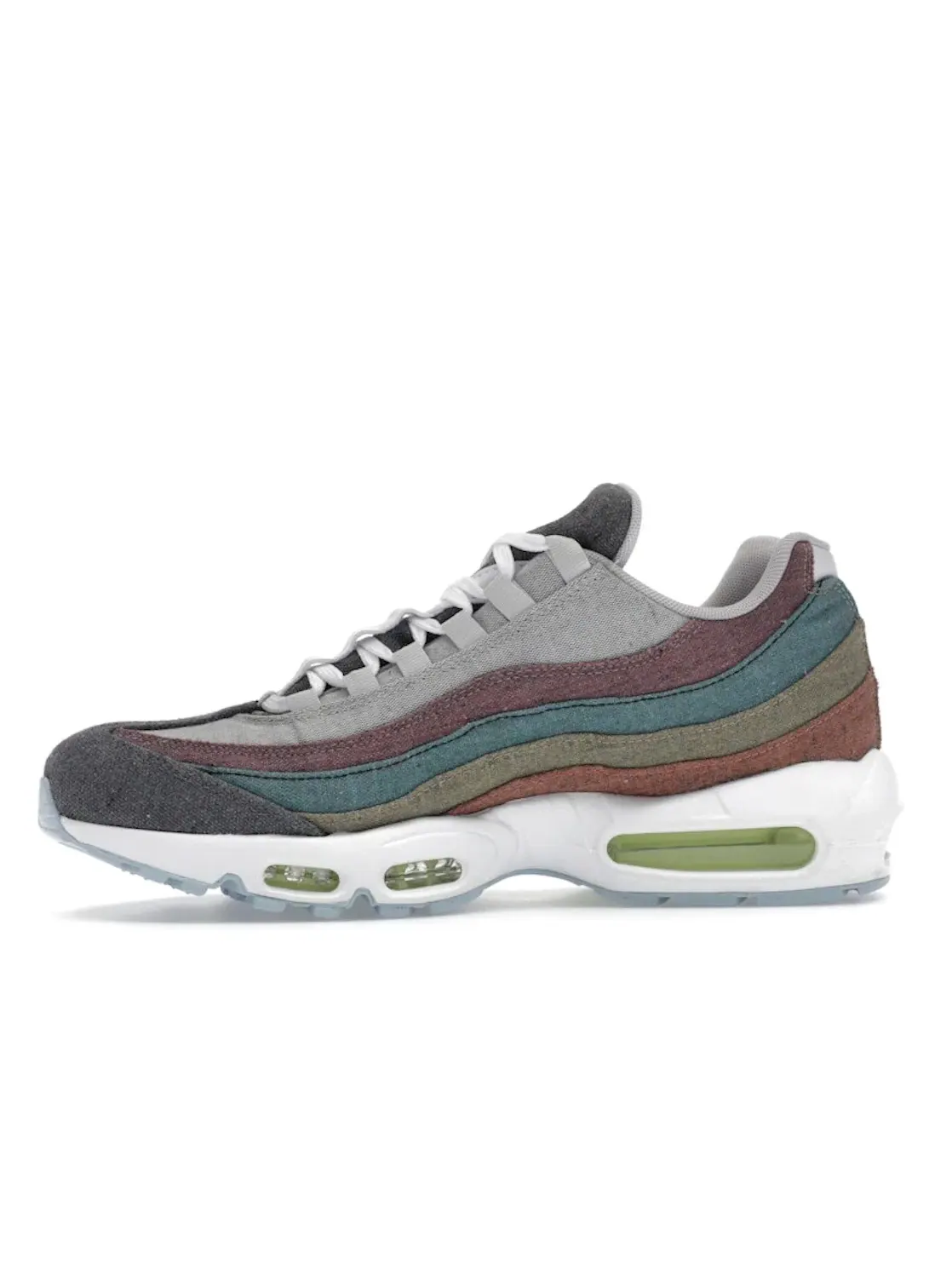 Мужские кроссовки Lifestyle с многоцветным верхом Nike Air Max 95 — изображение 3 из 4, серый/-яркий-белый