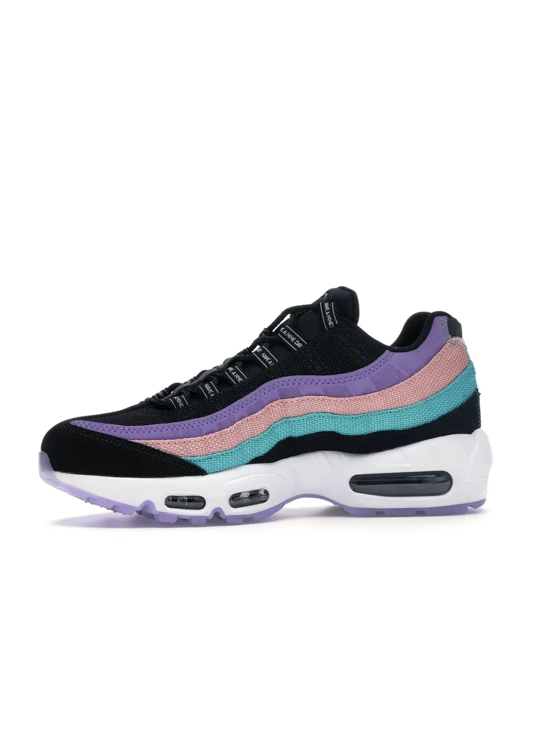 Мужские кроссовки с принтом Nike Air Max 95 Have a Nike Day Nike — изображение 3 из 4, черный/белый