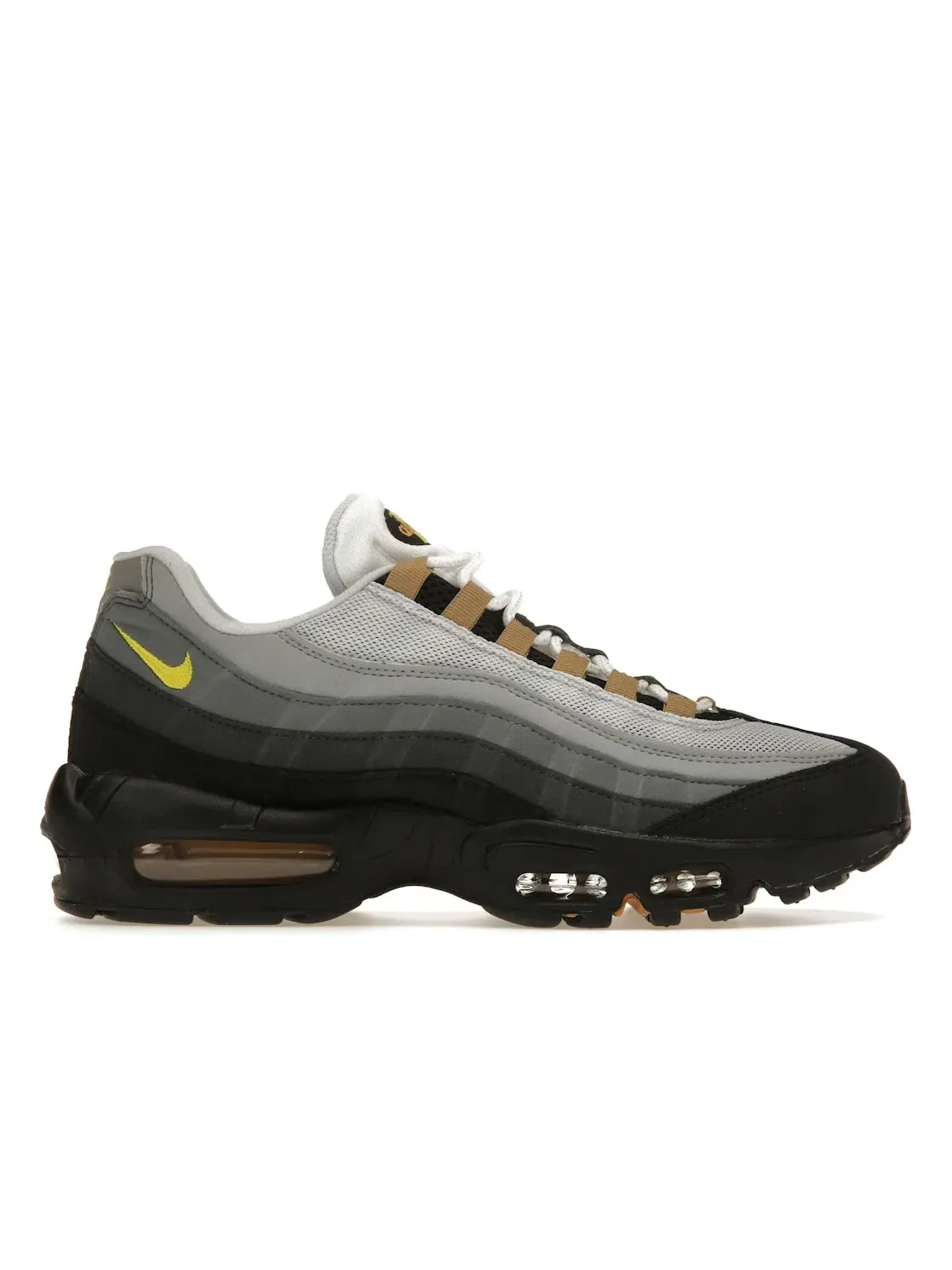 Мужские кроссовки Lifestyle с амортизацией Nike Air Max 95 — изображение 1 из 4, белый/серый/серый/желтый