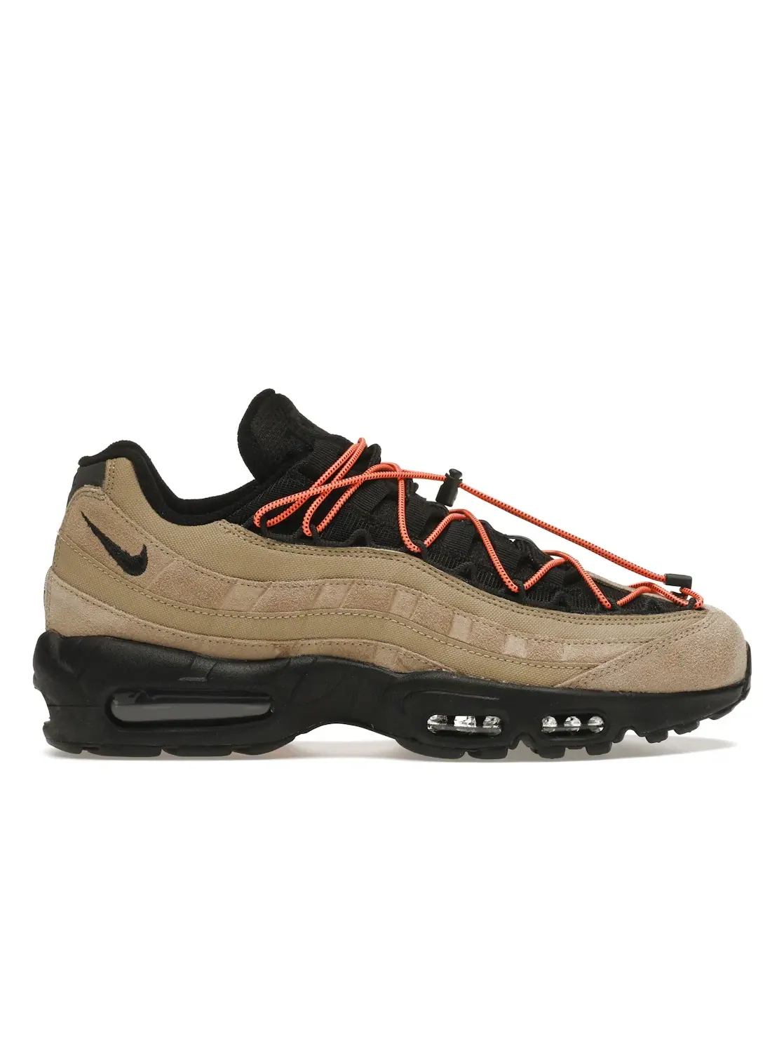 Мужские кроссовки Lifestyle с контрастными элементами Nike Air Max 95 Nike — изображение 1 из 4, хаки/черный-оранжевый