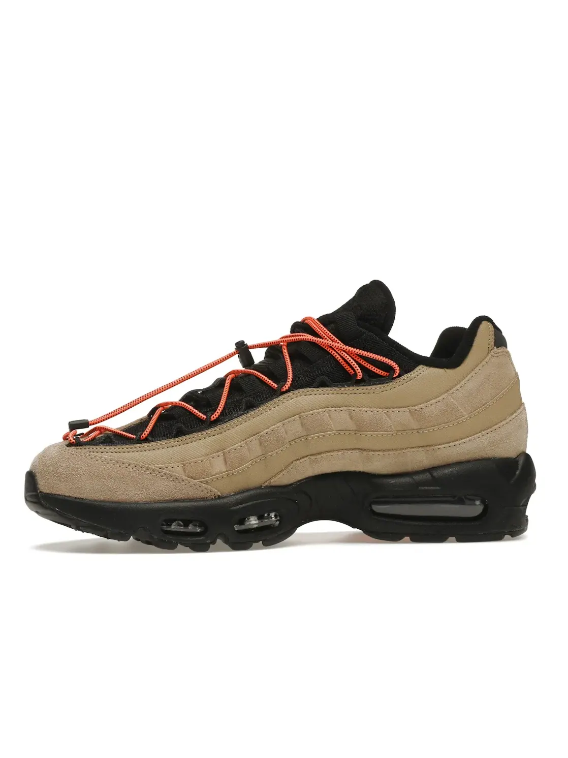 Мужские кроссовки Lifestyle с контрастными элементами Nike Air Max 95 Nike — изображение 3 из 4, хаки/черный-оранжевый