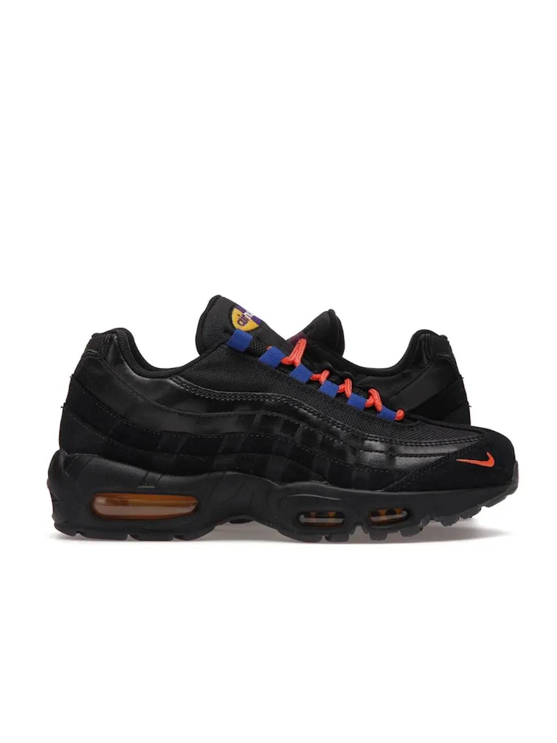 Мужские кроссовки Lifestyle с контрастными элементами Nike Air Max 95 — изображение 1 из 4, черный/синий-оранжевый