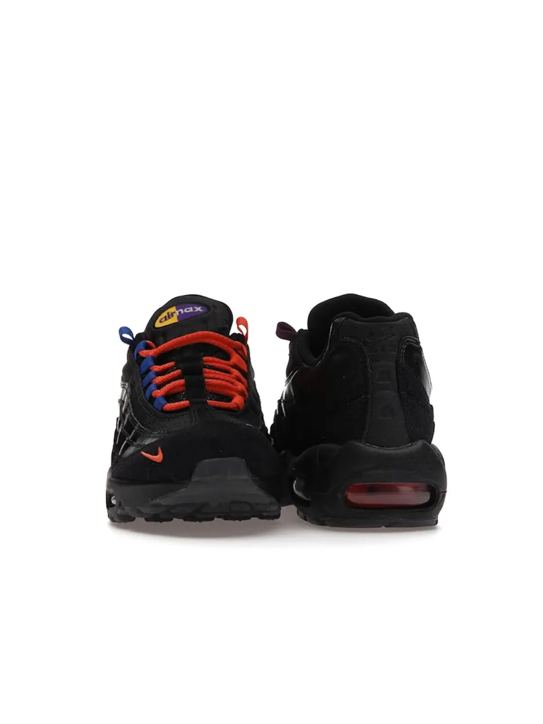 Мужские кроссовки Lifestyle с контрастными элементами Nike Air Max 95 — изображение 2 из 4, черный/синий-оранжевый