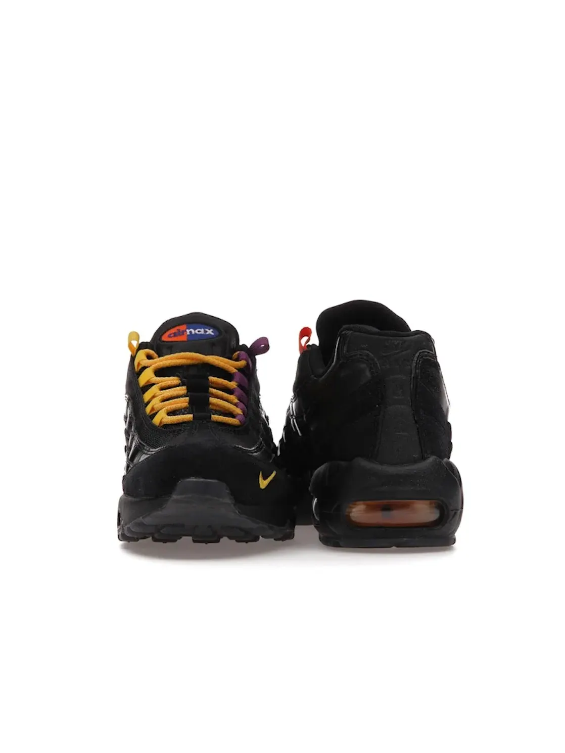 Мужские кроссовки Lifestyle с контрастными элементами Nike Air Max 95 — изображение 4 из 4, черный/синий-оранжевый
