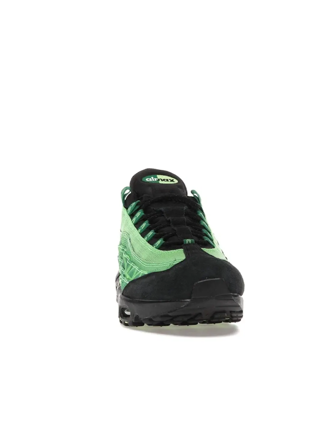 Мужские кроссовки Lifestyle с многоцветным дизайном Nike Air Max 95 Naija Nike — изображение 2 из 4, зеленый/черный--белый