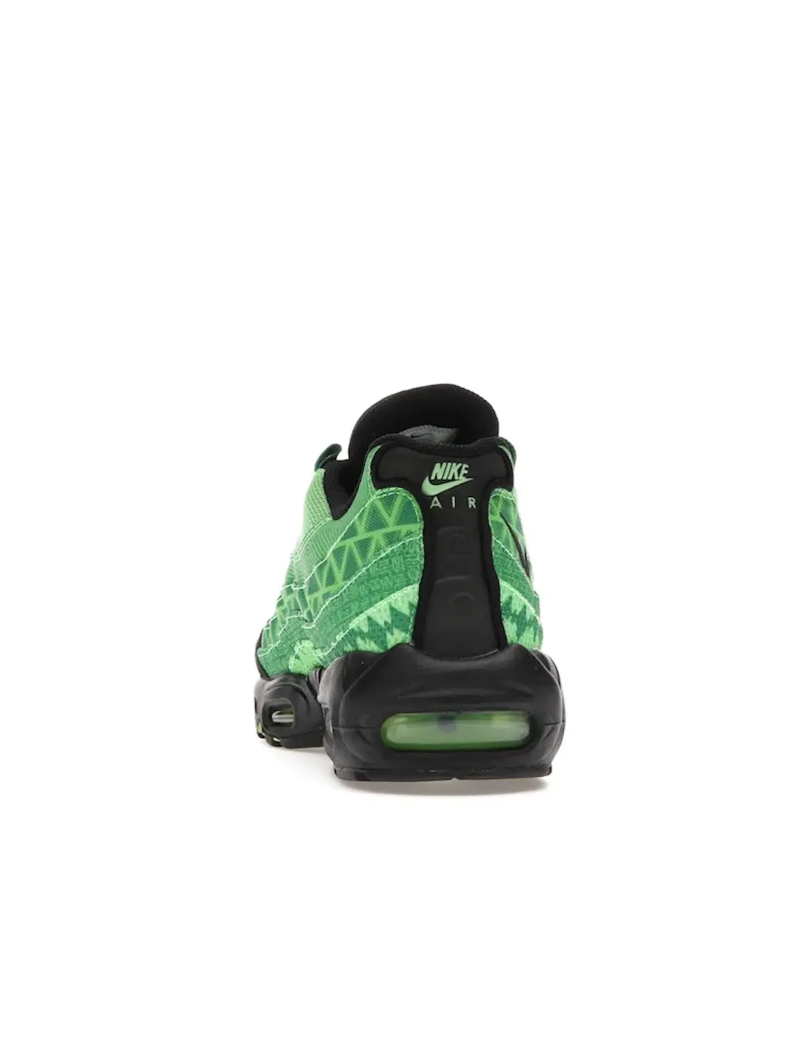 Мужские кроссовки Lifestyle с многоцветным дизайном Nike Air Max 95 Naija Nike — изображение 4 из 4, зеленый/черный--белый