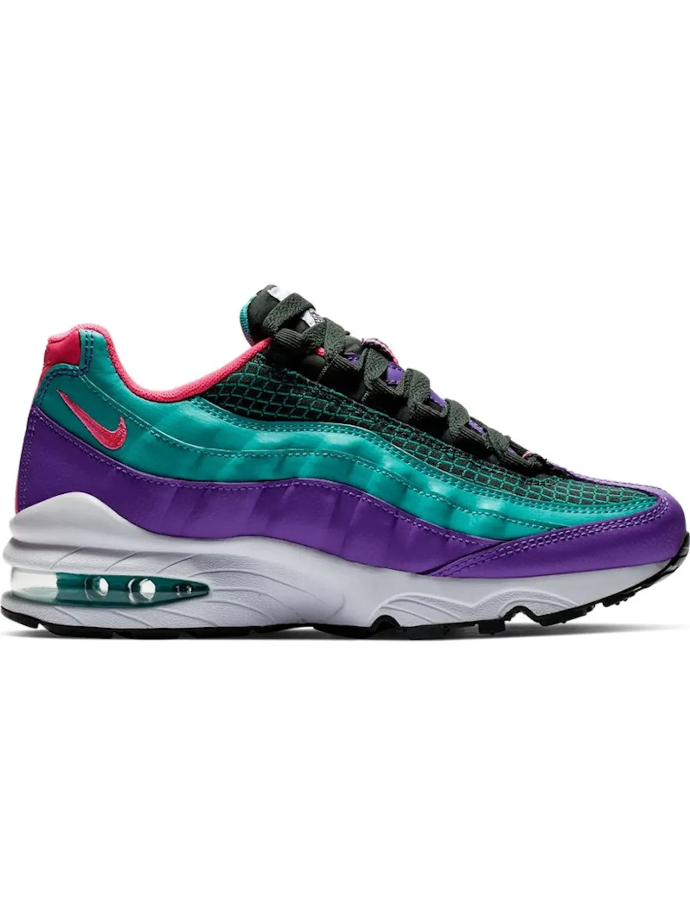 Детские кроссовки Lifestyle Nike Air Max 95 Now — изображение 1 из 1, зеленый/--розовый