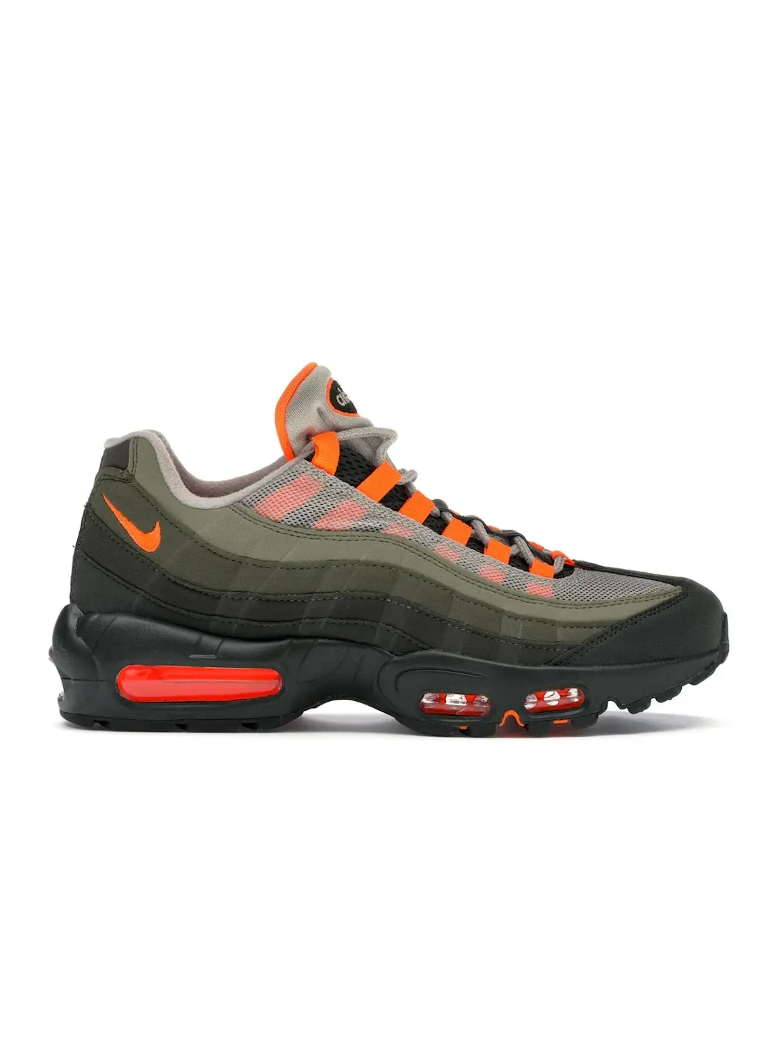 Мужские кроссовки с комбинированным верхом Nike Air Max 95 OG — изображение 1 из 4, оранжевый-оливковый