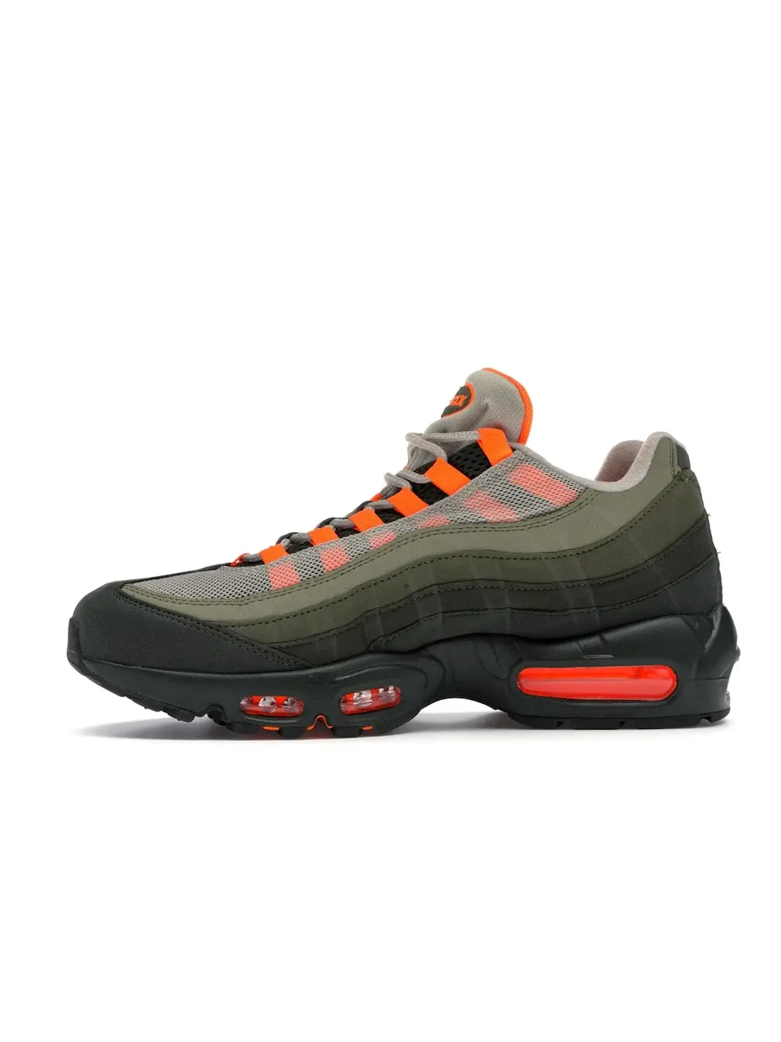 Мужские кроссовки с комбинированным верхом Nike Air Max 95 OG — изображение 3 из 4, оранжевый-оливковый