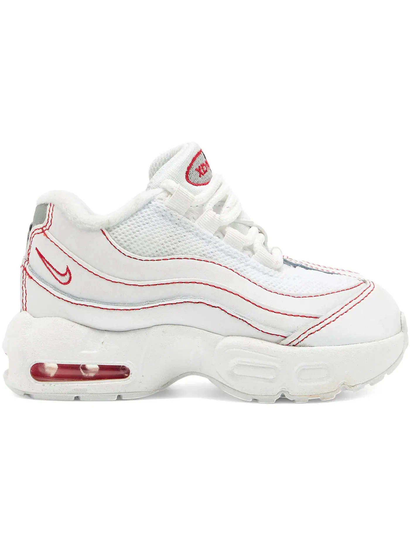 Детские кроссовки с оригинальным дизайном Nike Air Max 95 OG Nike — изображение 1 из 1, белый/красный/серый