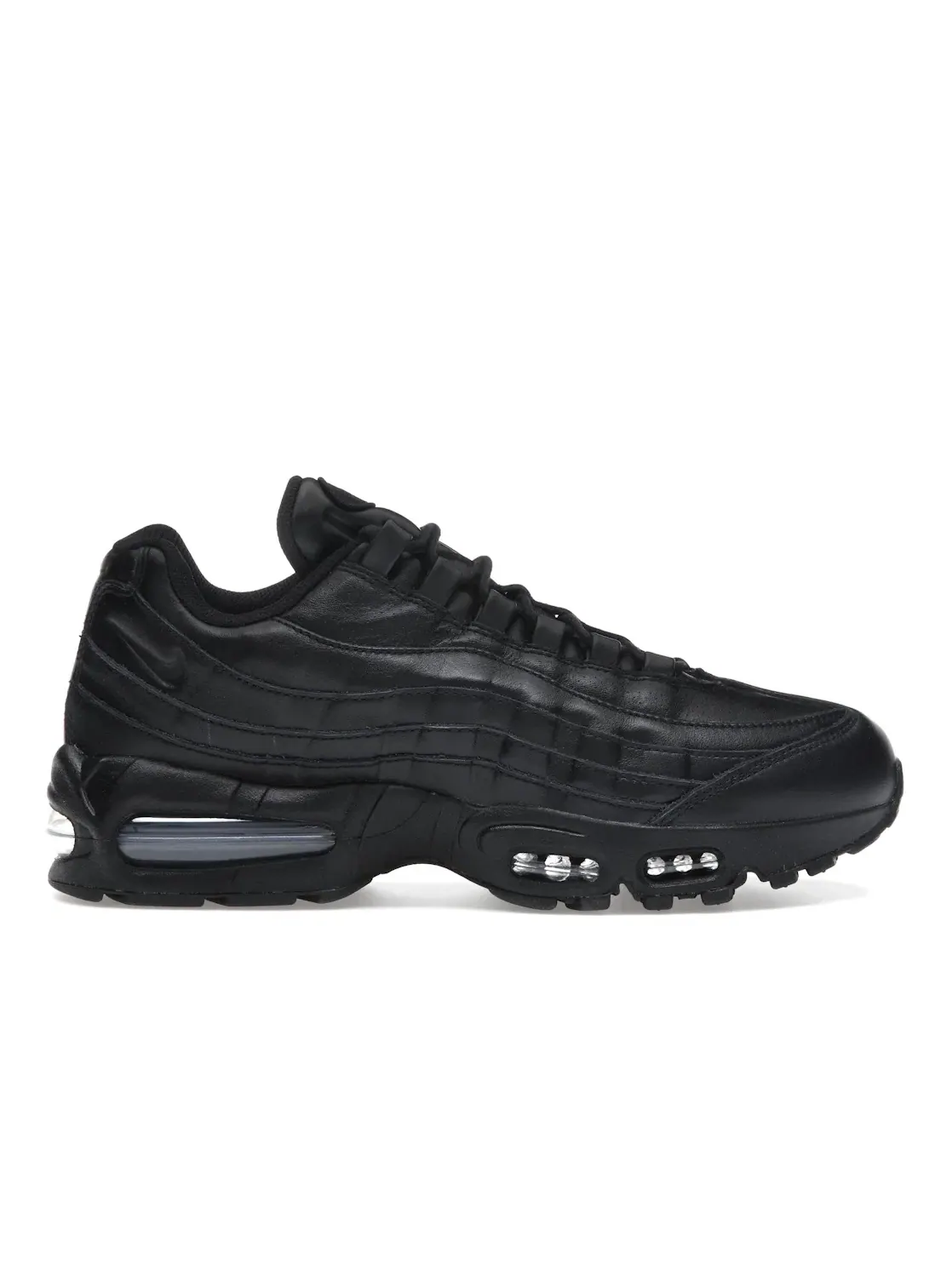 Мужские кроссовки кожаные Nike Air Max 95 QS — изображение 1 из 4, черный/черный/черный
