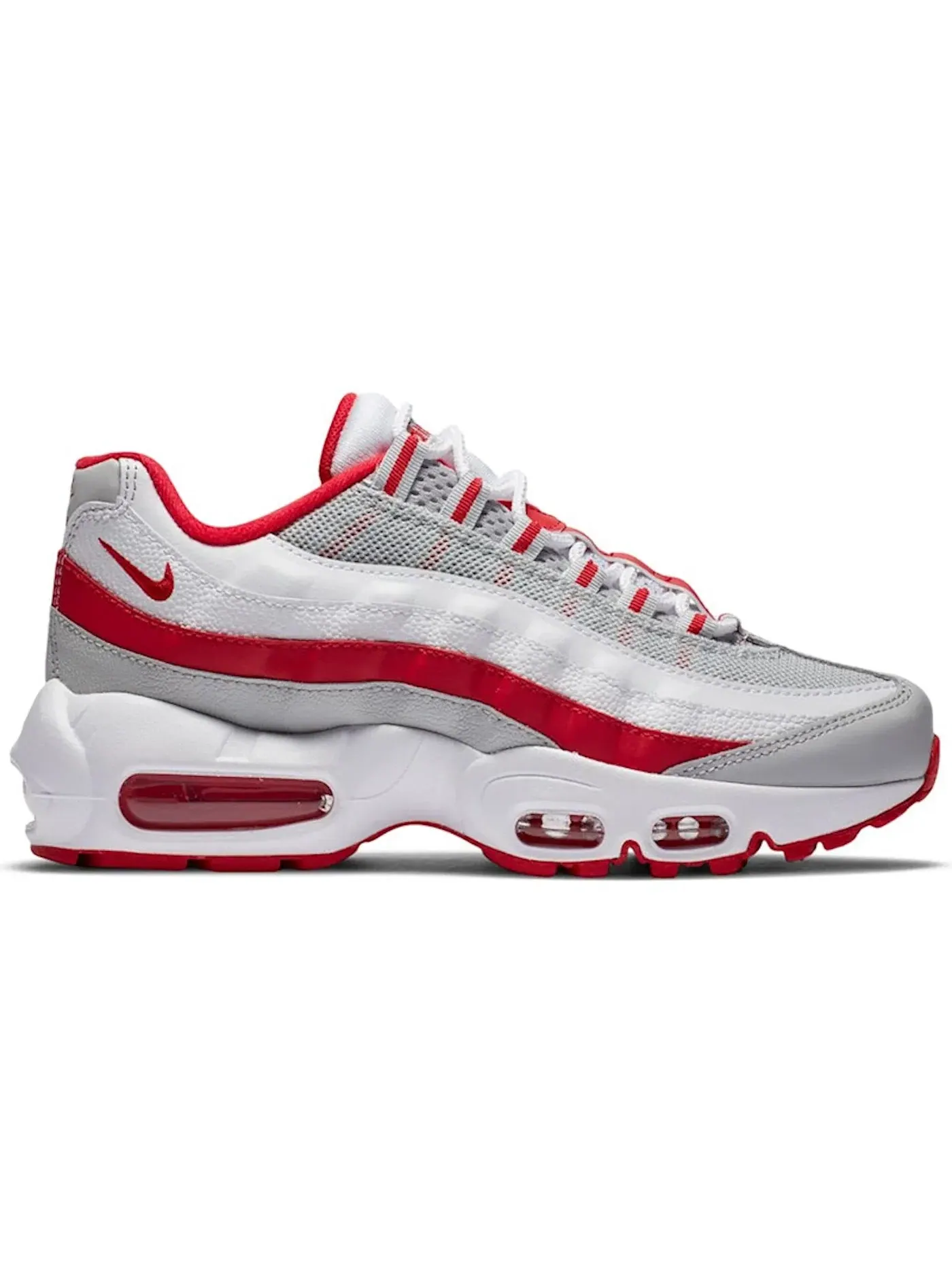Детские кроссовки для повседневной носки Nike Air Max 95 — изображение 1 из 1, серый/белый-красный