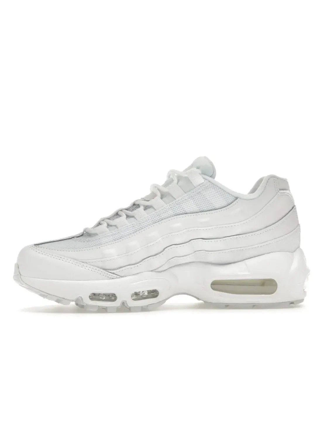 Детские кроссовки Lifestyle с оригинальным дизайном Nike Air Max 95 Recraft — изображение 3 из 4, белый/белый-белый-белый