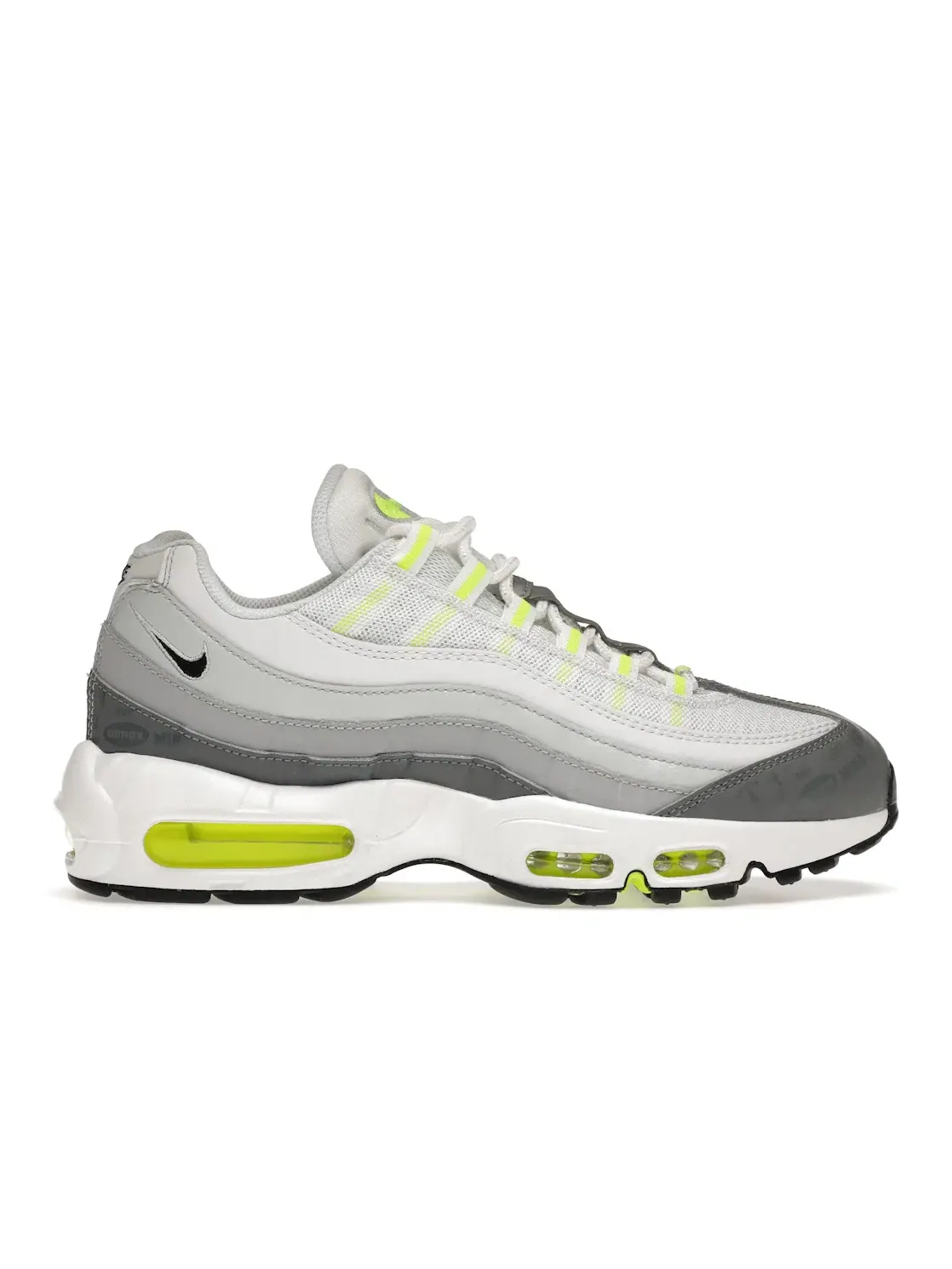 Мужские кроссовки с сетчатым верхом Nike Air Max 95 — изображение 1 из 4, белый/серый