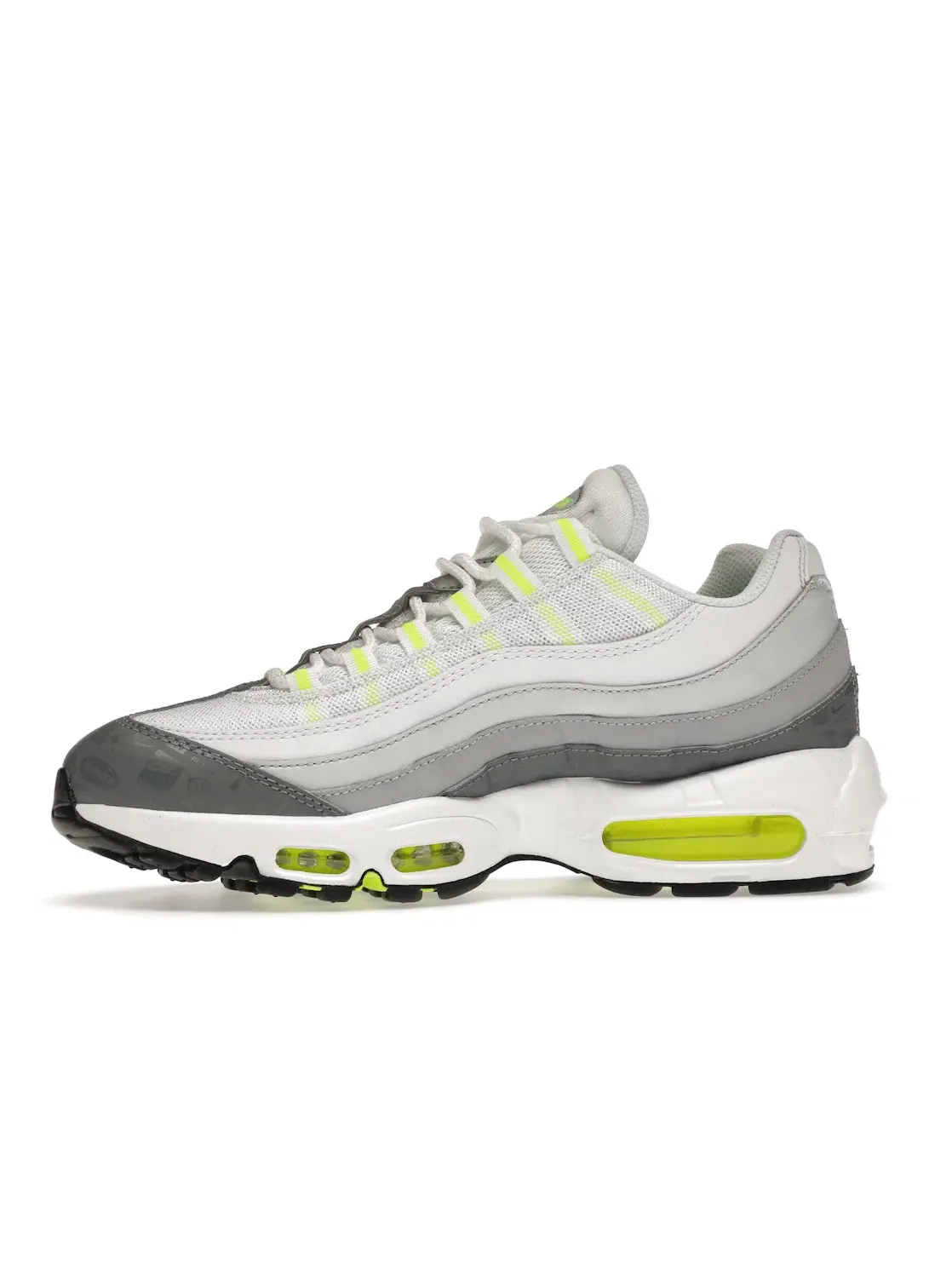 Мужские кроссовки с сетчатым верхом Nike Air Max 95 — изображение 3 из 4, белый/серый