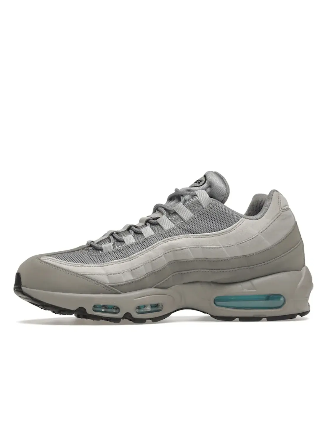 Мужские кроссовки Lifestyle с сетчатым верхом Nike Air Max 95 — изображение 3 из 4, серый/голубой-черный
