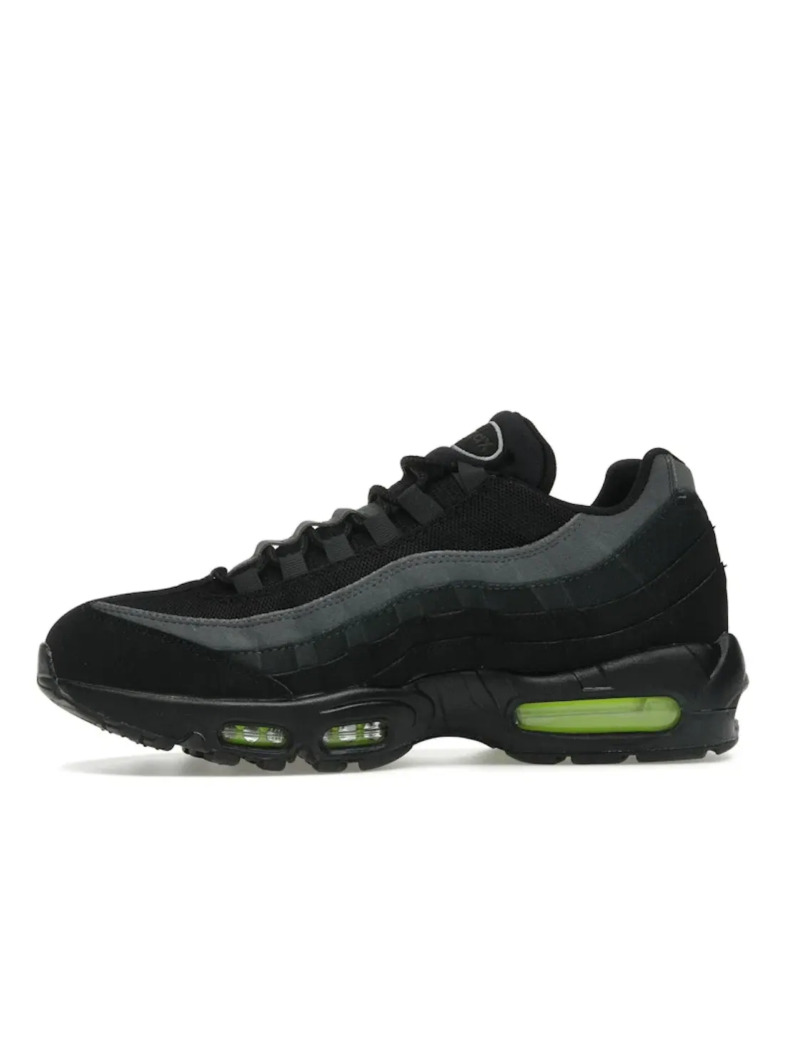 Мужские кроссовки Lifestyle с сеткой и кожей Nike Air Max 95 — изображение 3 из 4, черный/серый-серый