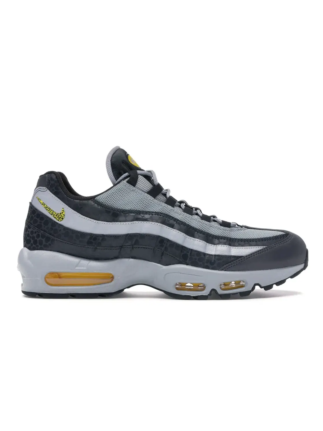 Мужские кроссовки с принтом Safari Nike Air Max 95 — изображение 1 из 4, черный/желтый-серый
