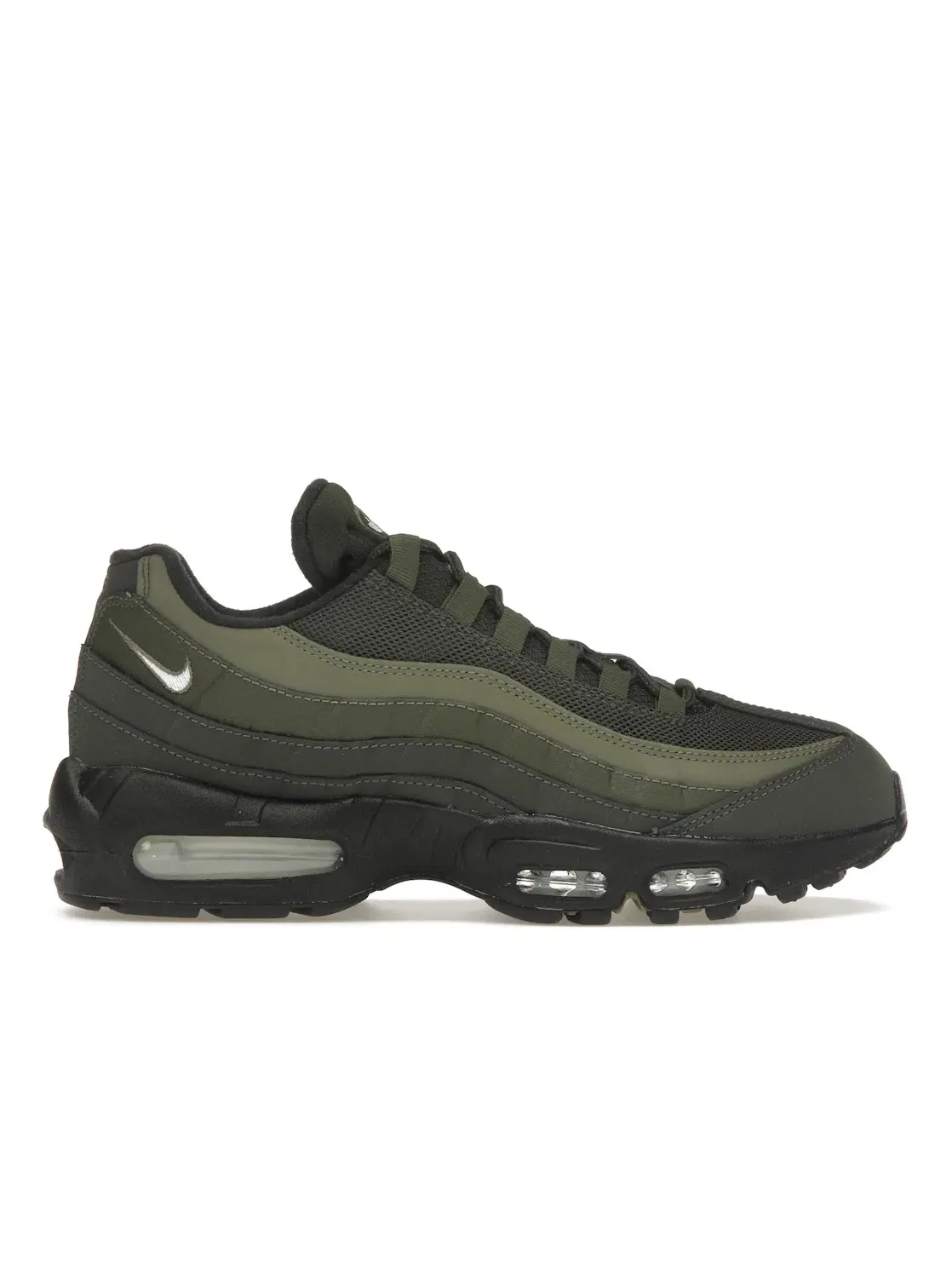 Мужские кроссовки с многослойным дизайном Nike Air Max 95 — изображение 1 из 4, хаки/оливковый/белый