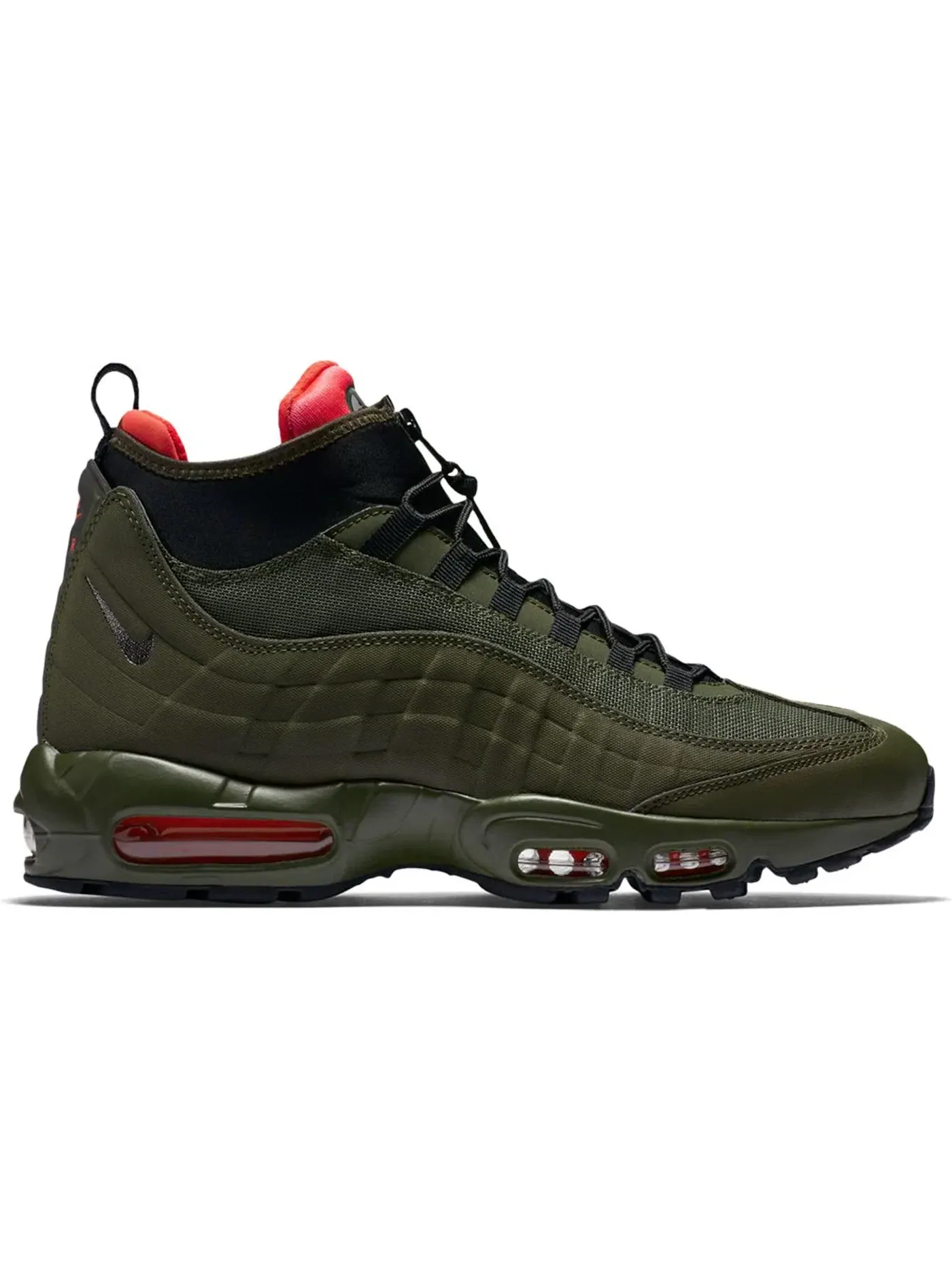 Мужские ботинки Nike Air Max 95 Sneakerboot — изображение 1 из 1, темный/черный-хаки-яркий