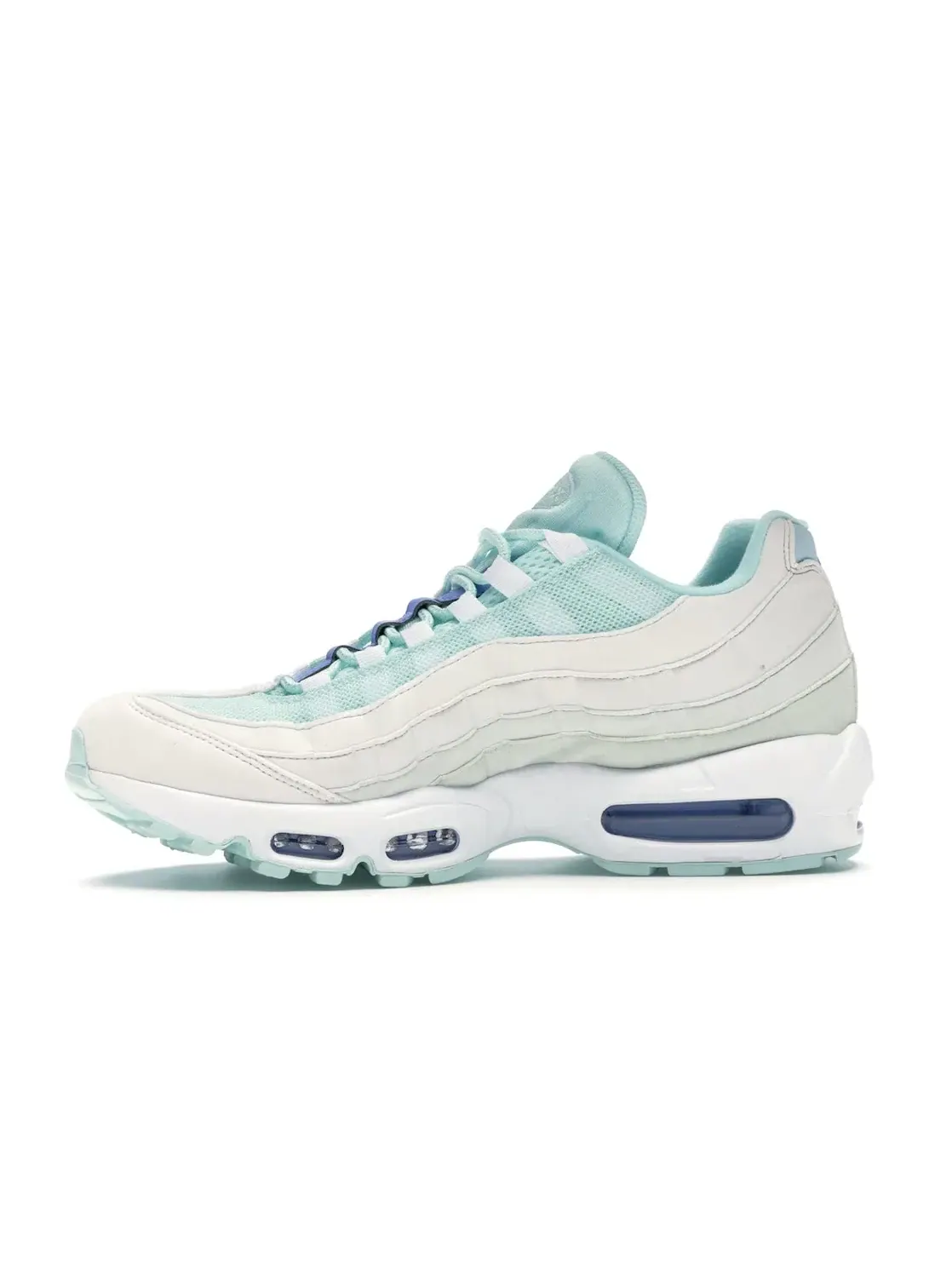 Женские кроссовки с технологией Air Max Nike Air Max 95 — изображение 3 из 4, белый-белый-голубой