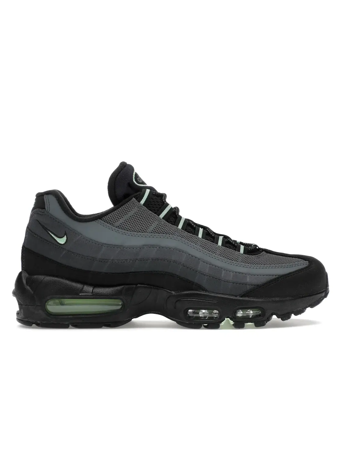 Мужские кроссовки Lifestyle с амортизацией Air Nike Air Max 95 Nike — изображение 1 из 4, черный/зеленый//серый