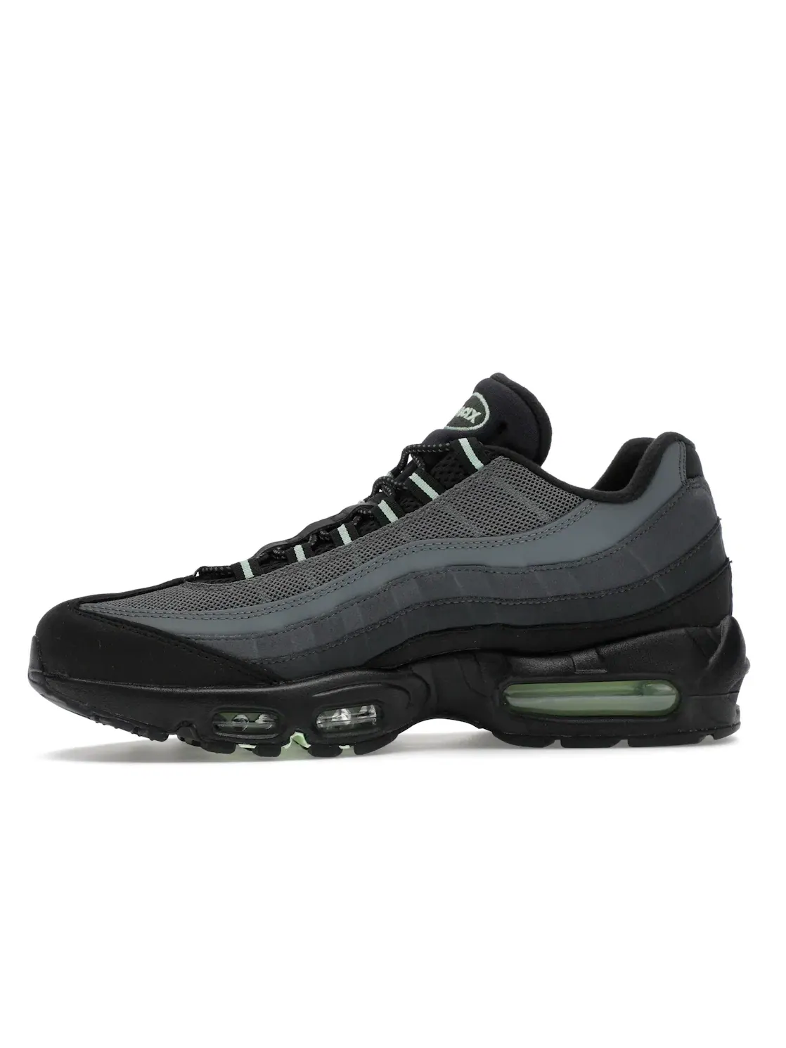 Мужские кроссовки Lifestyle с амортизацией Air Nike Air Max 95 Nike — изображение 3 из 4, черный/зеленый//серый