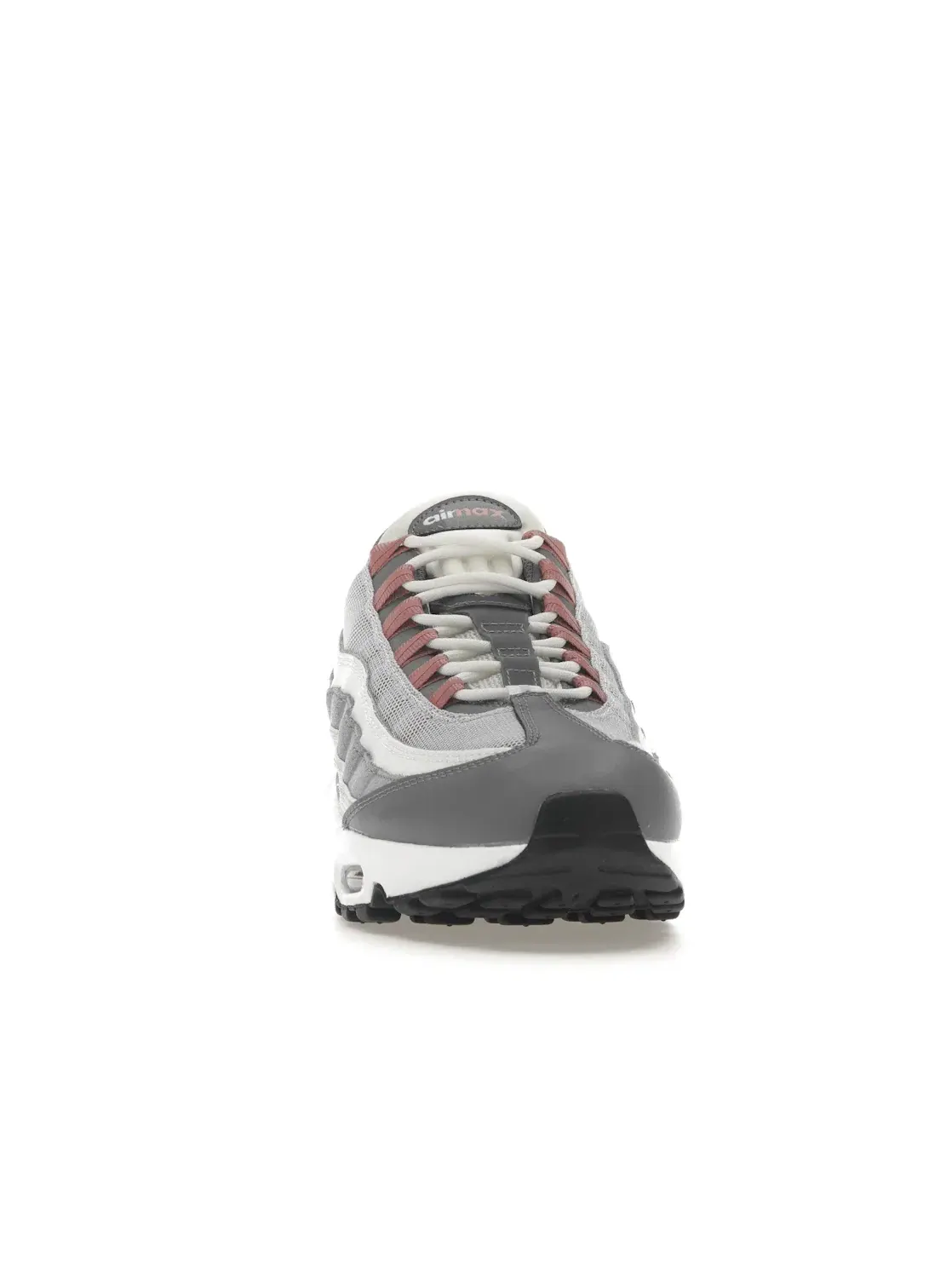 Мужские кроссовки с дизайном наслоения Nike Air Max 95 Nike — изображение 2 из 4, серый/красный-белый