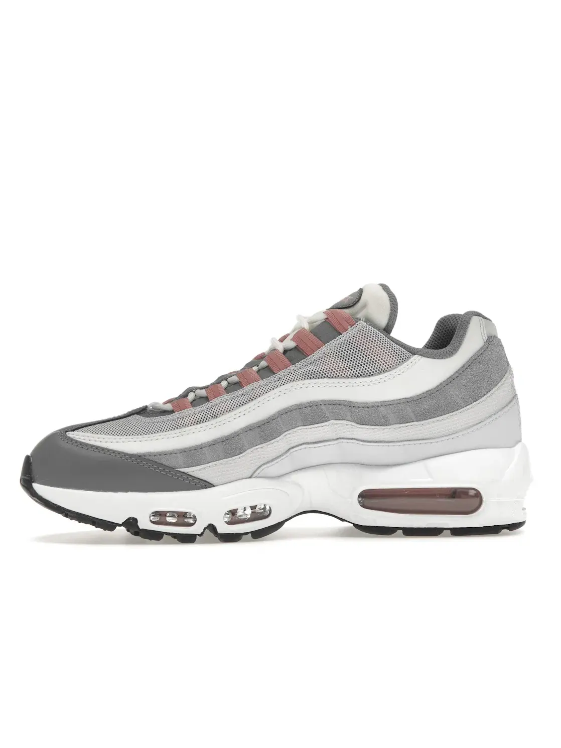 Мужские кроссовки с дизайном наслоения Nike Air Max 95 Nike — изображение 3 из 4, серый/красный-белый
