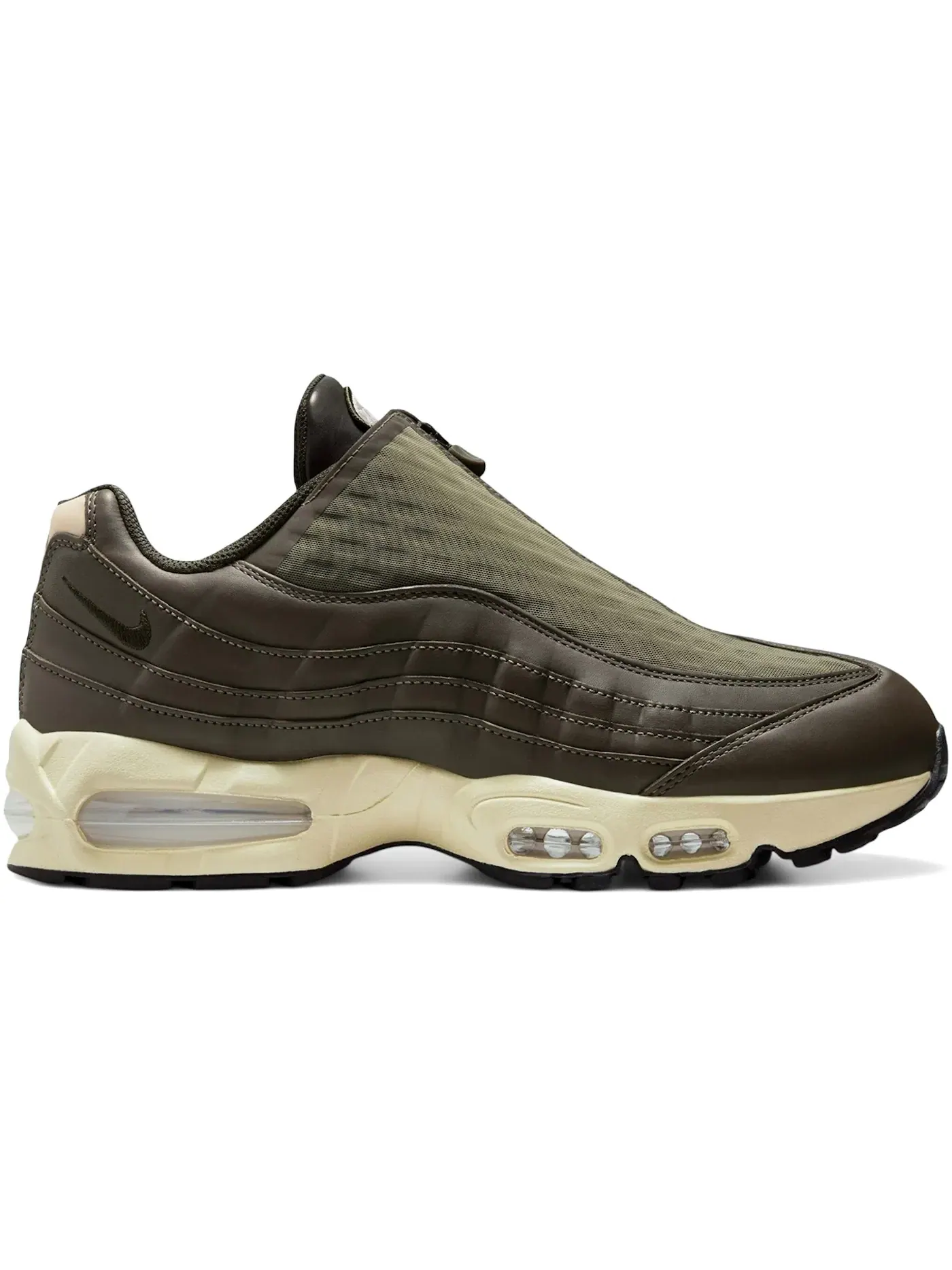 Мужские кроссовки Lifestyle с длинным шнурком Nike Air Max 95 Zip SP — изображение 1 из 1, оливковый//коричневый