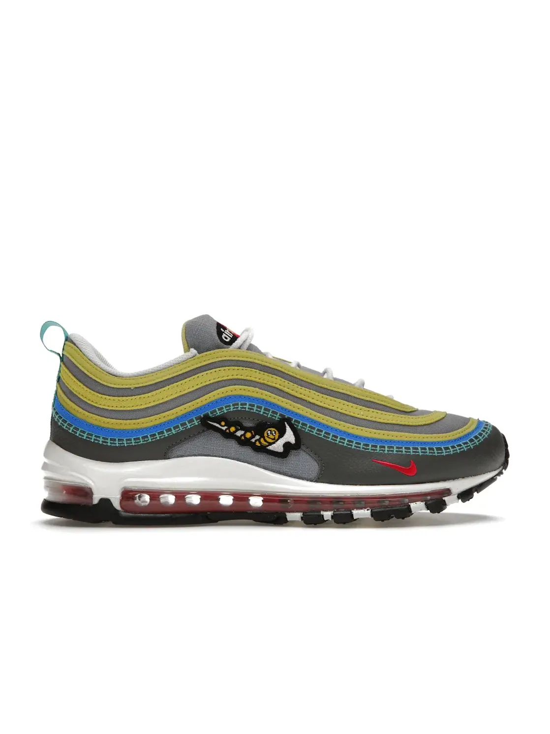 Мужские кроссовки с принтом Nike Air Max 97 — изображение 1 из 4, серый/серый