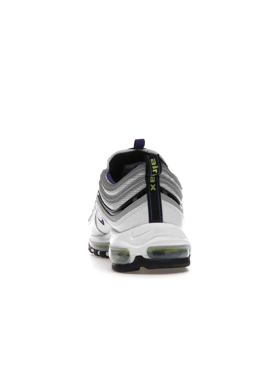 Мужские кроссовки с настраиваемыми нашивками Nike Air Max 97 — изображение 4 из 4, белый/черный-фиолетовый
