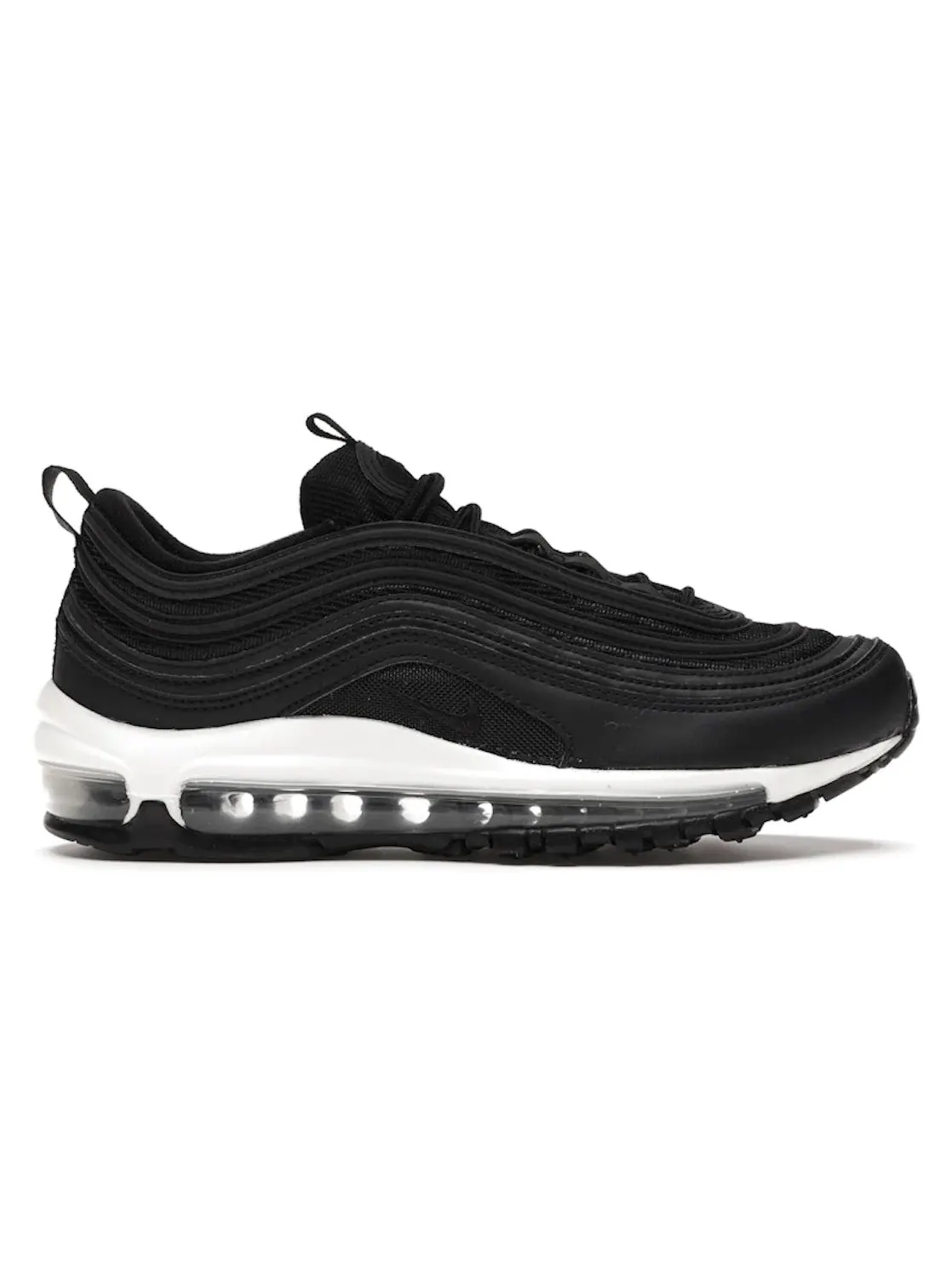 Женские кроссовки с белой подошвой Nike Air Max 97 — изображение 1 из 4, черный/черный-черный